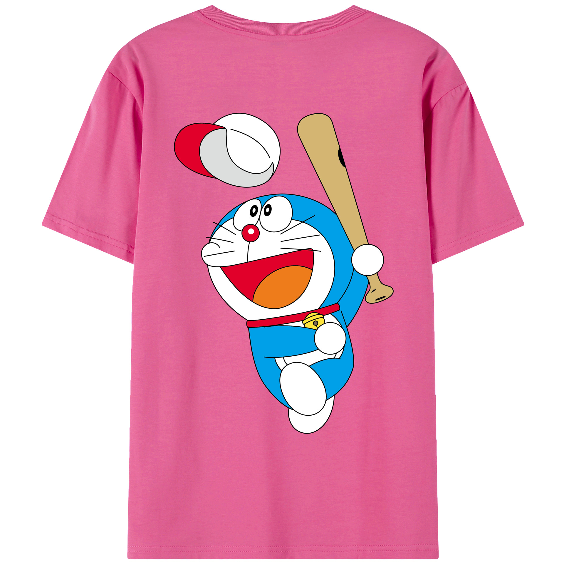 （画像用） ドラえもん Doraemon レディース半袖Tシャツ(バックプリント)