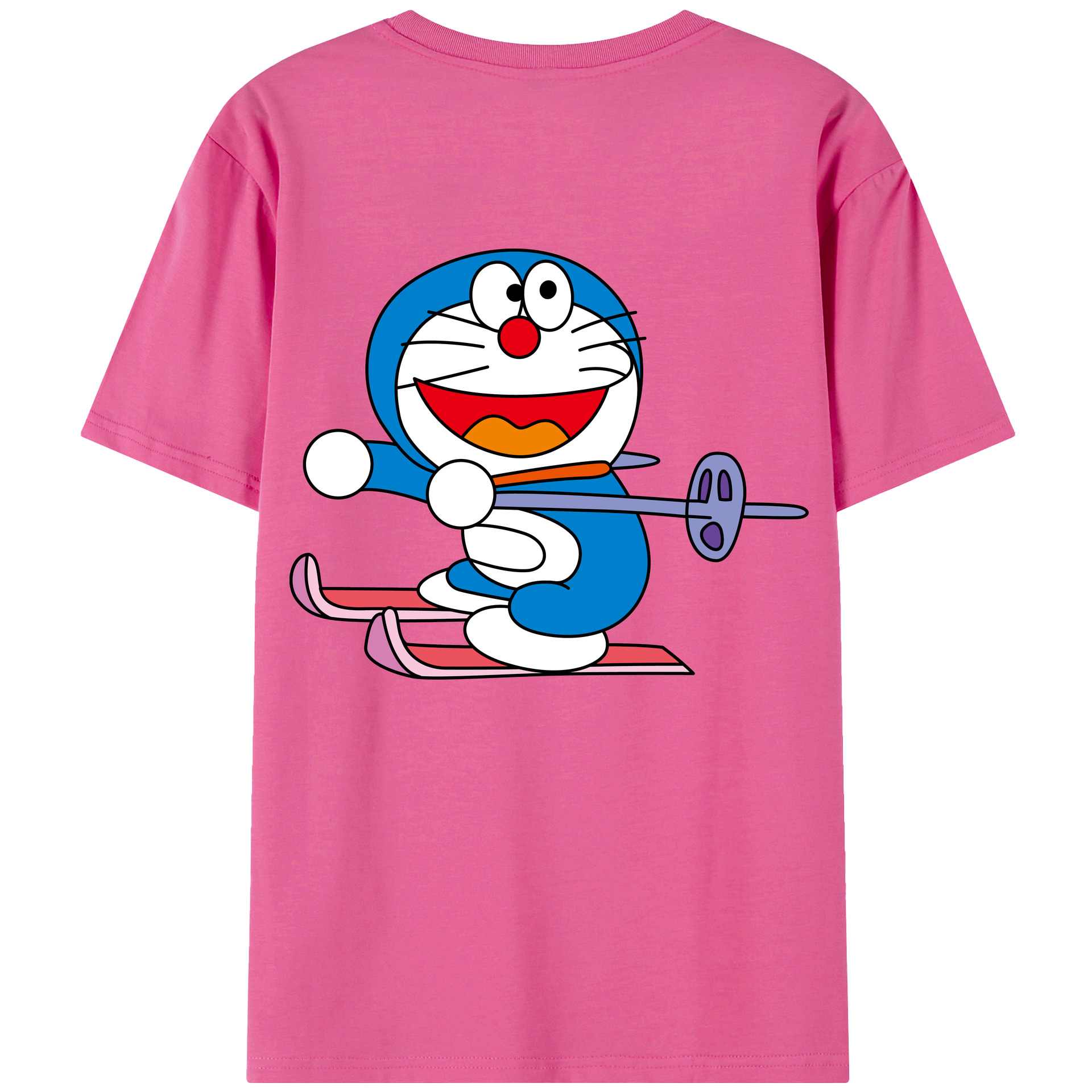 （画像用） ドラえもん Doraemon レディース半袖Tシャツ(バックプリント)