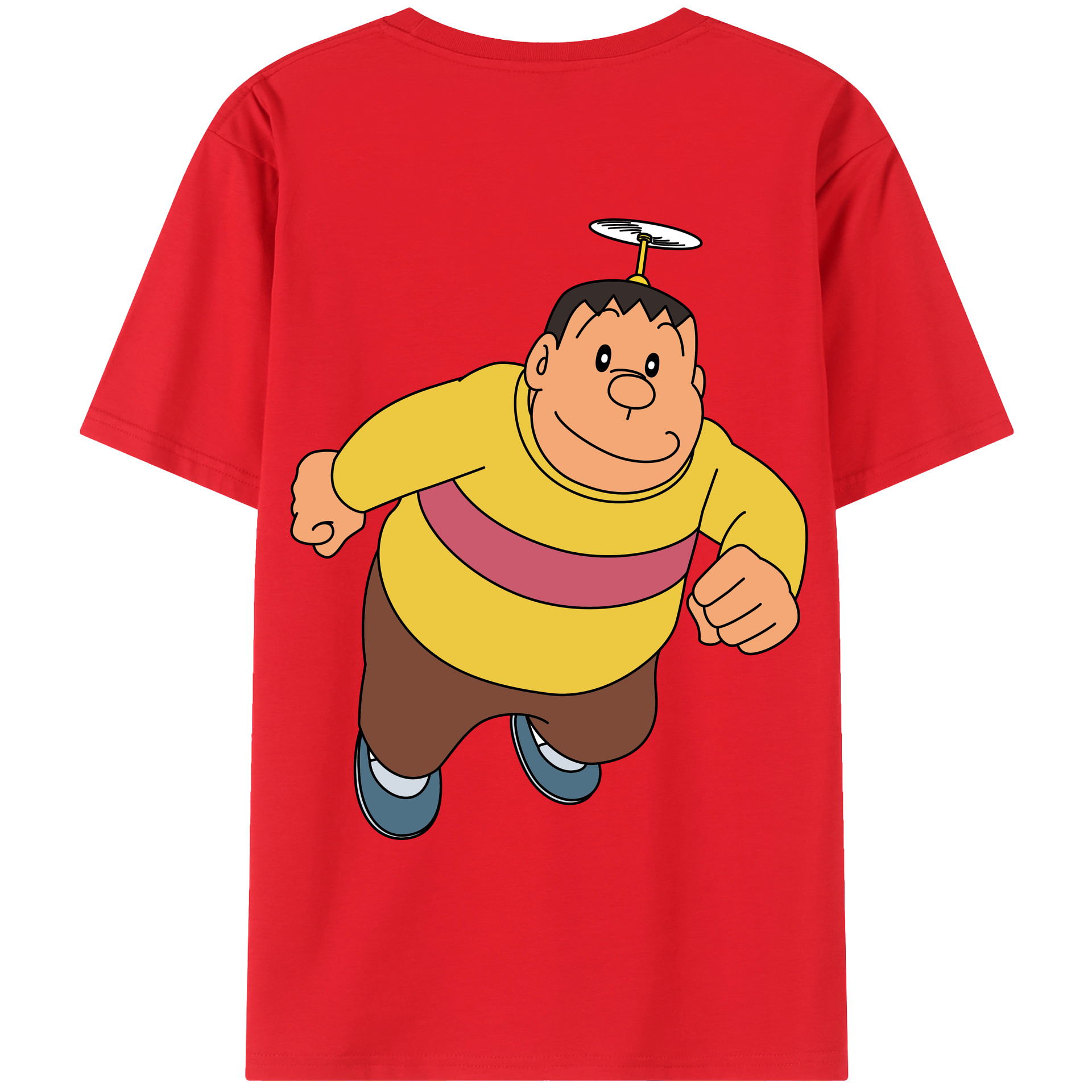 （画像用） ドラえもん 剛田武 Doraemon Gouta Takeshi レディース半袖Tシャツ(バックプリント)