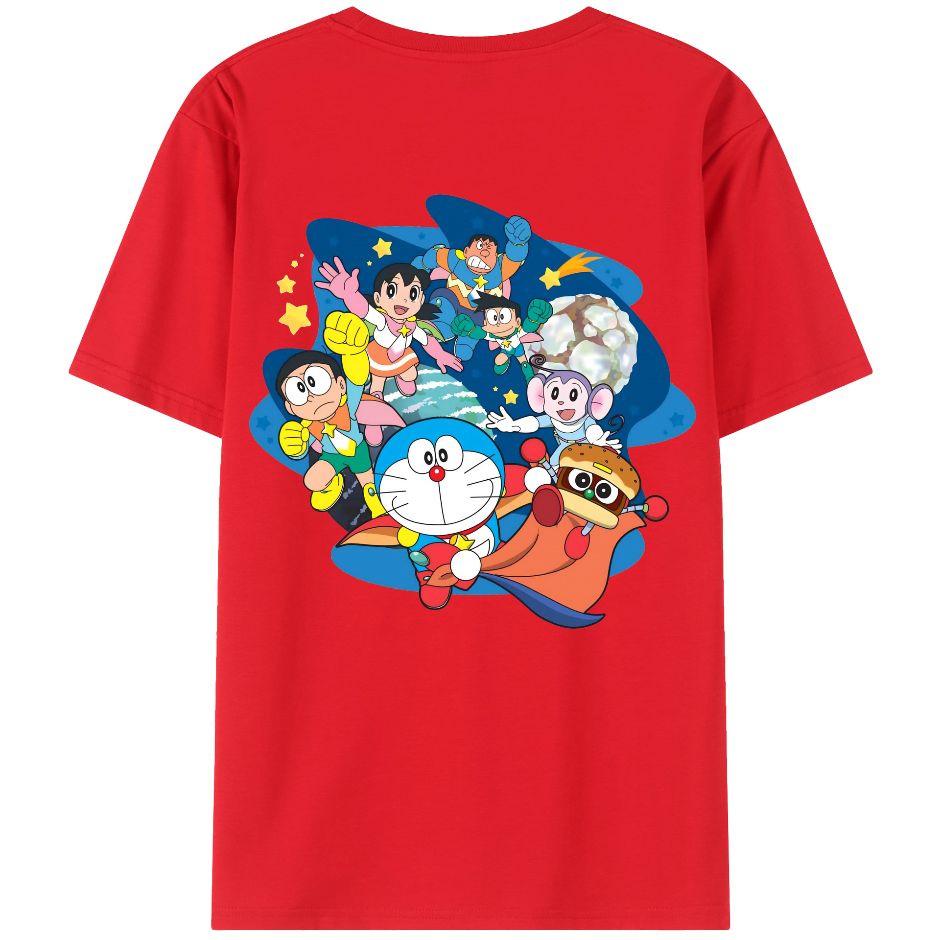 （画像用） ドラえもん Doraemon レディース半袖Tシャツ(バックプリント)