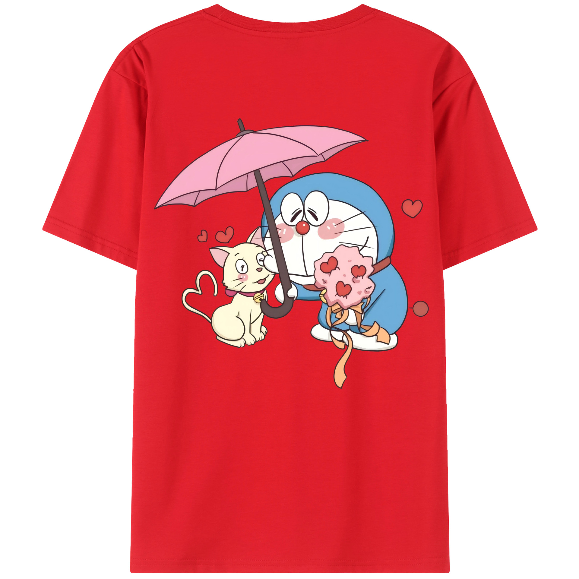 （画像用） ドラえもん Doraemon レディース半袖Tシャツ(バックプリント)