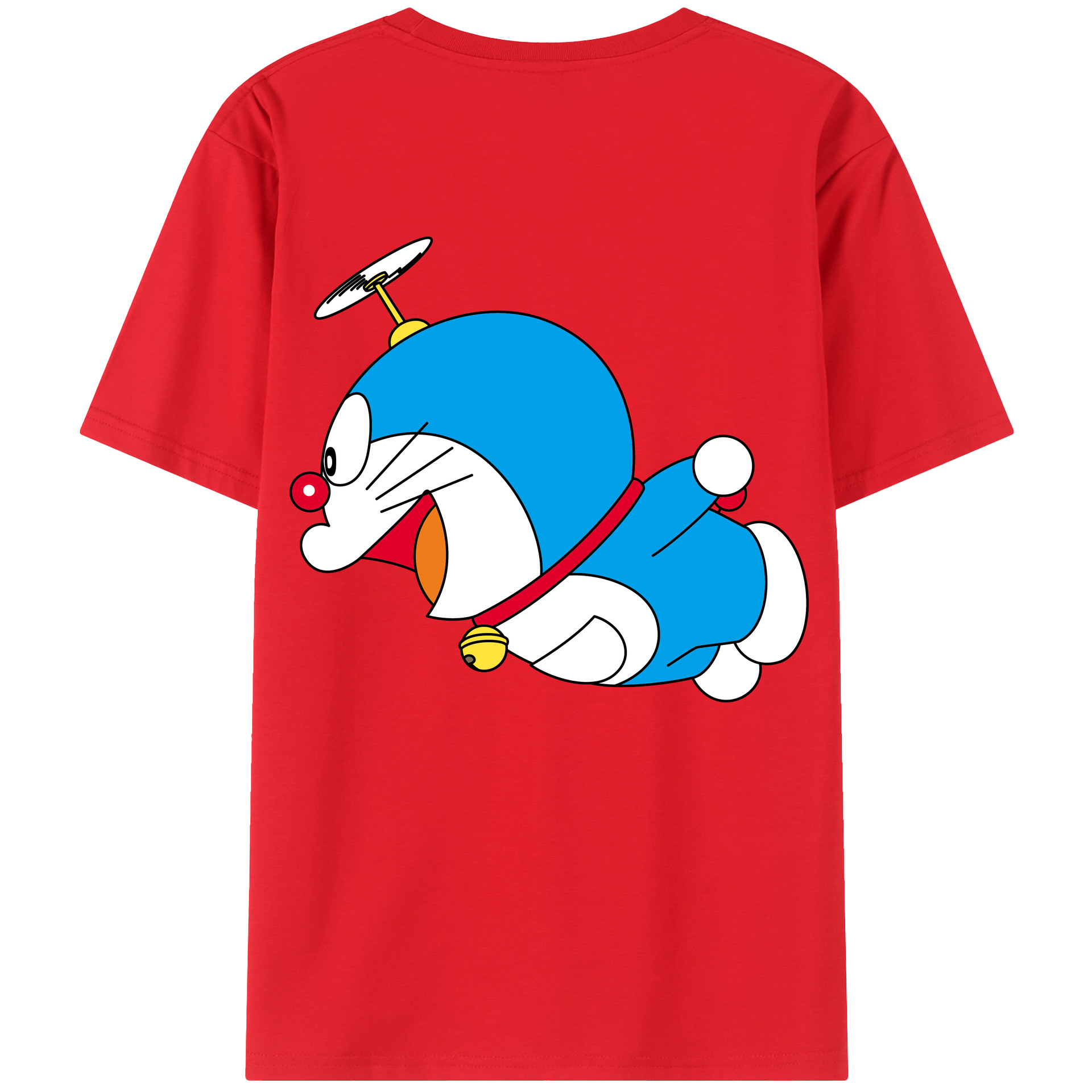 （画像用） ドラえもん Doraemon レディース半袖Tシャツ(バックプリント)