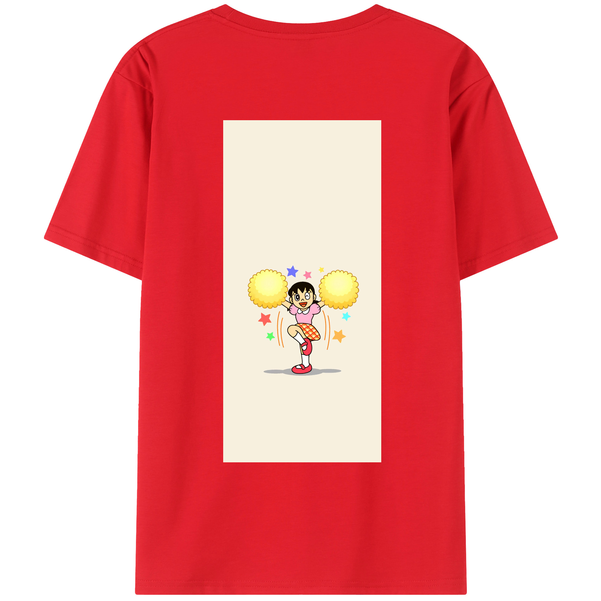 （画像用） ドラえもん みなもと しずか Doraemon Shizuka Minamoto レディース半袖Tシャツ(バックプリント)