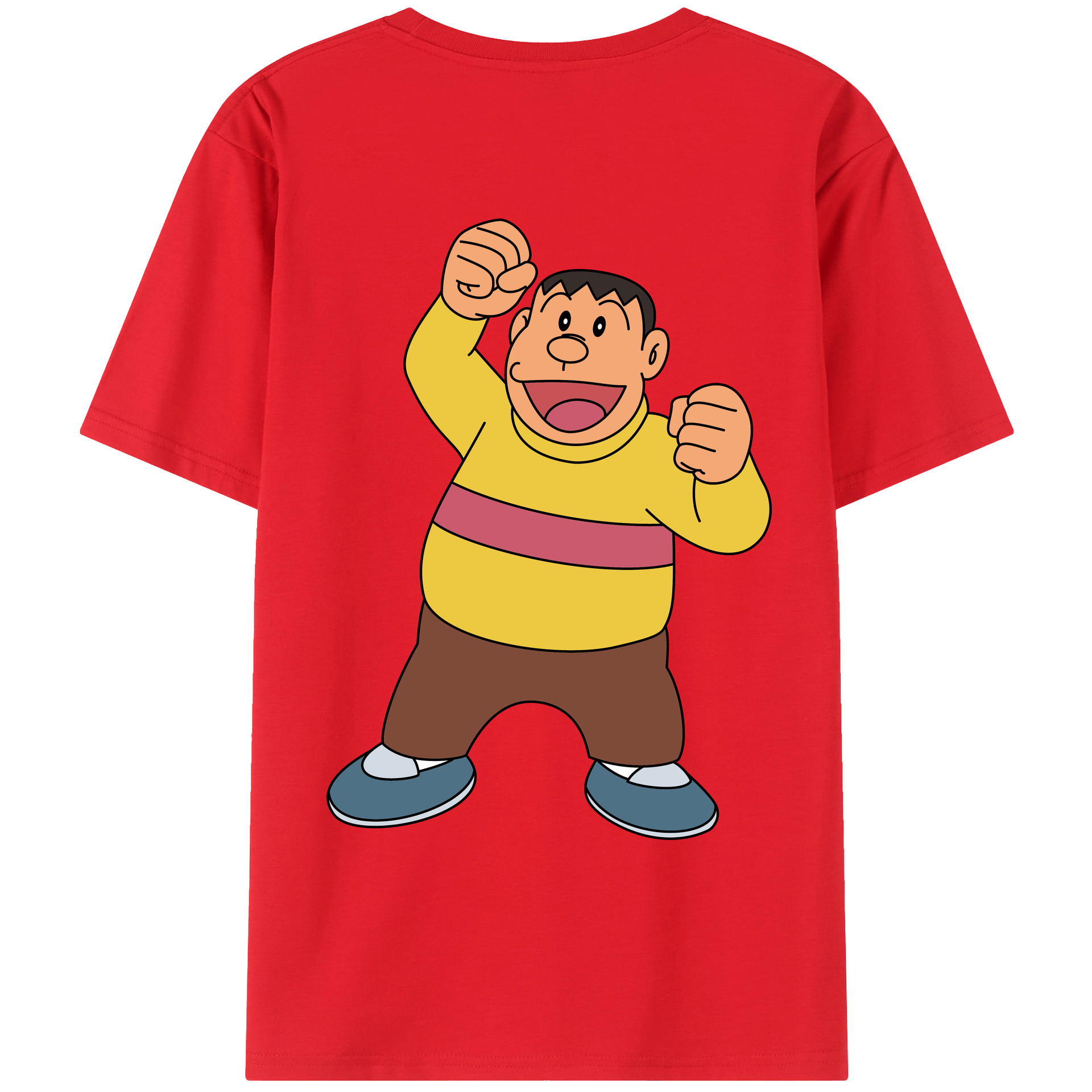 （画像用） ドラえもん 剛田武 Doraemon Gouta Takeshi レディース半袖Tシャツ(バックプリント)