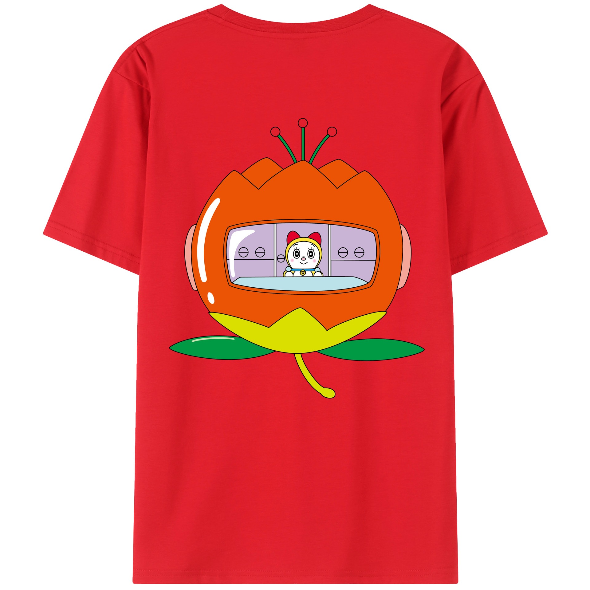 （画像用） ドラえもん ドラミ Doraemon Dorami レディース半袖Tシャツ(バックプリント)