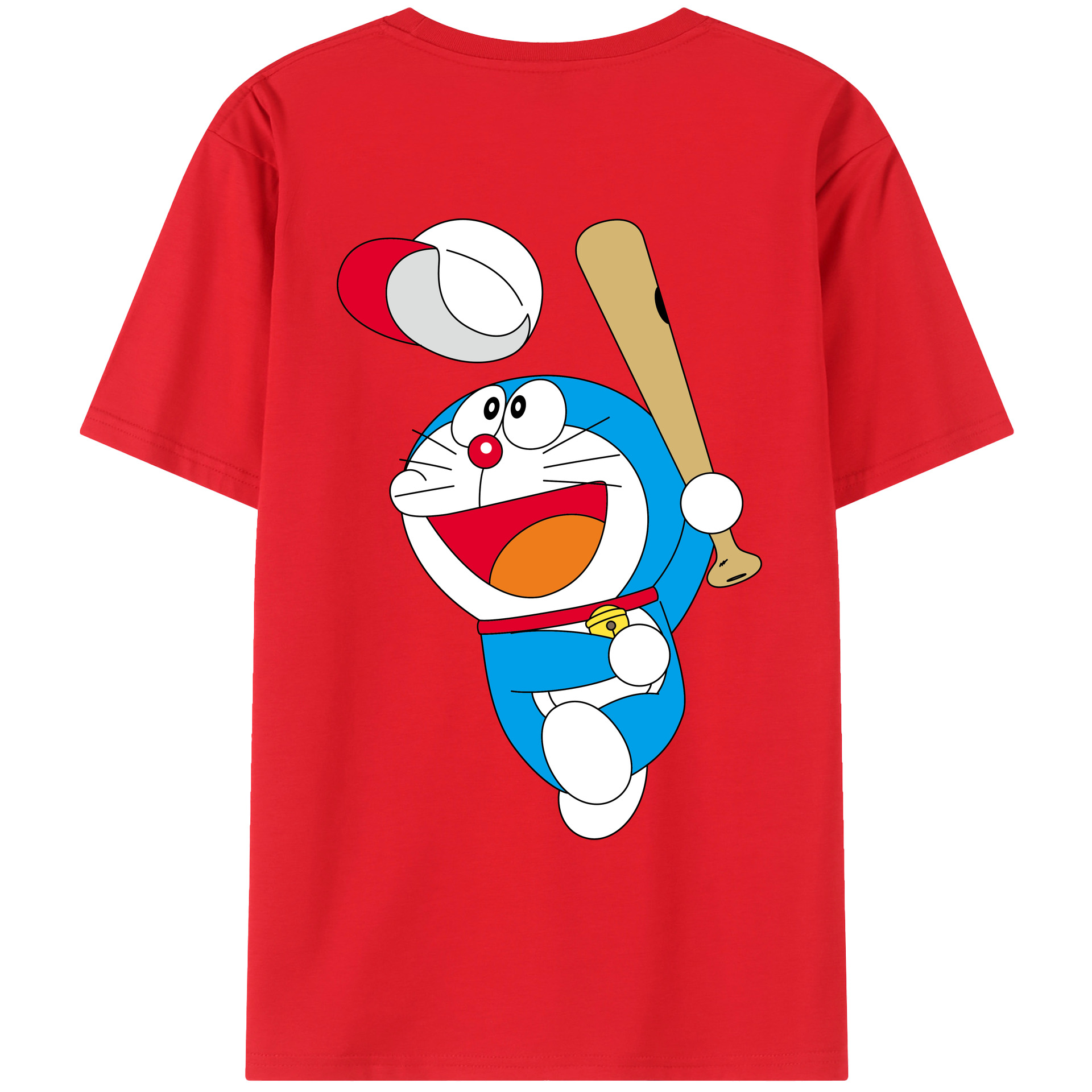 （画像用） ドラえもん Doraemon レディース半袖Tシャツ(バックプリント)