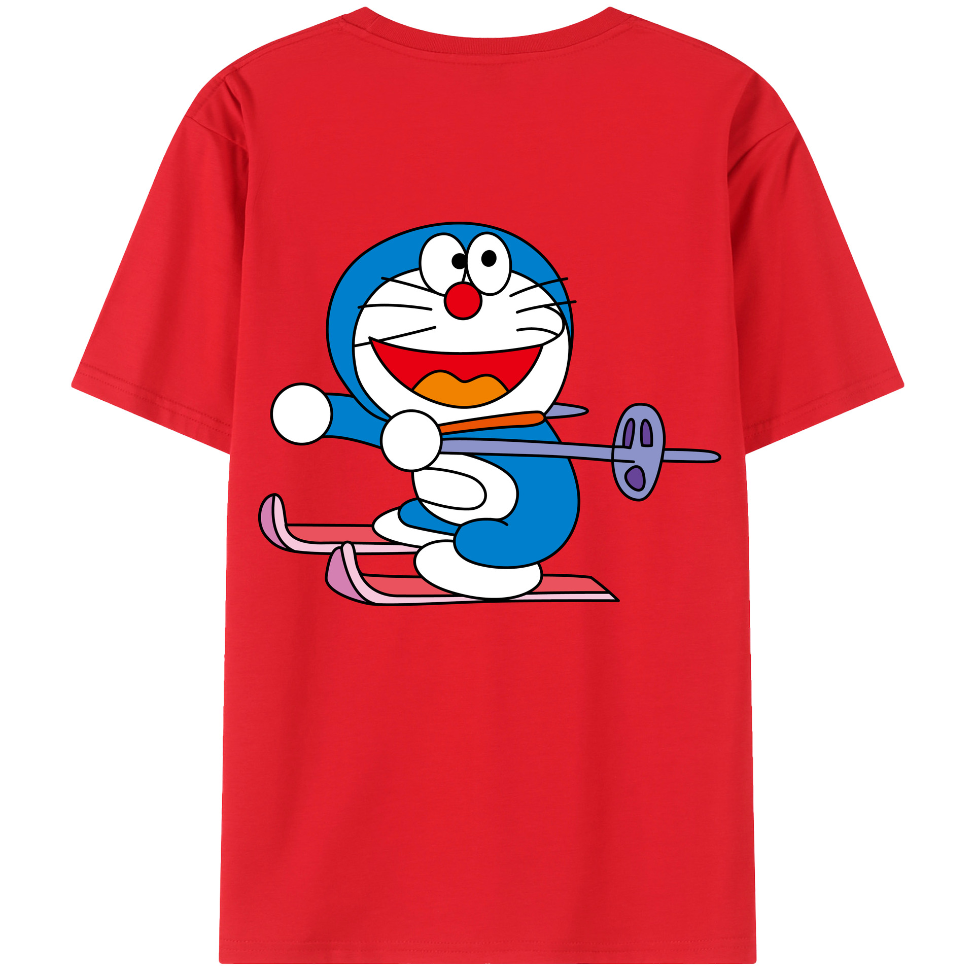 （画像用） ドラえもん Doraemon レディース半袖Tシャツ(バックプリント)