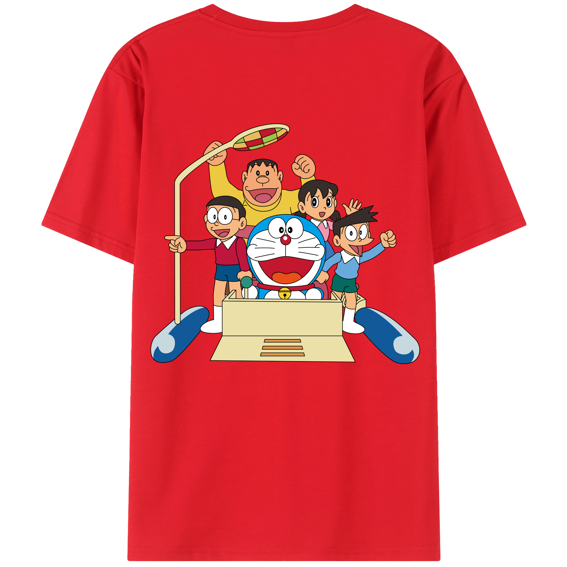 （画像用） ドラえもん 骨川 スネ夫 Doraemon Honekawa Suneo レディース半袖Tシャツ(バックプリント)