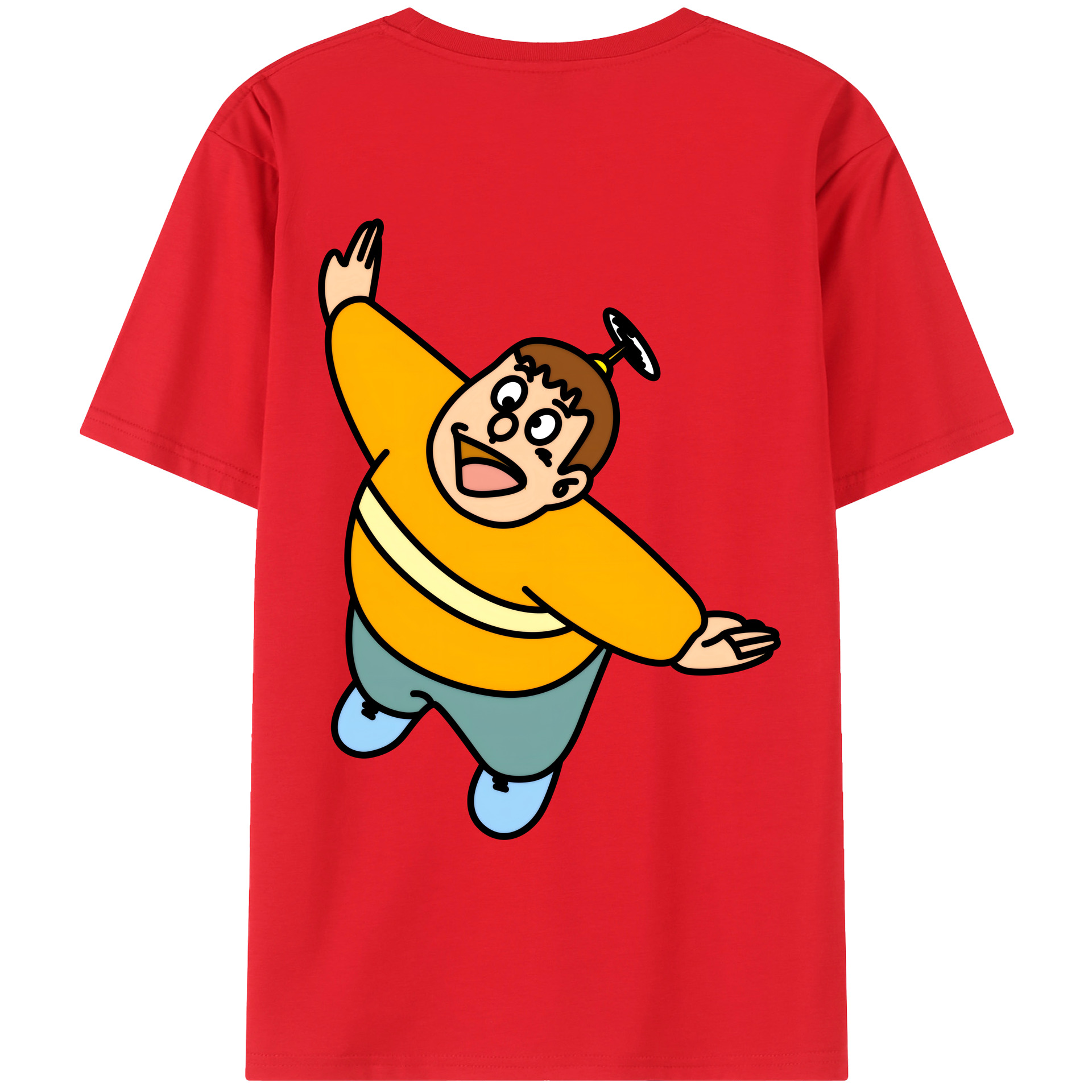 （画像用） ドラえもん 剛田武 Doraemon Gouta Takeshi レディース半袖Tシャツ(バックプリント)