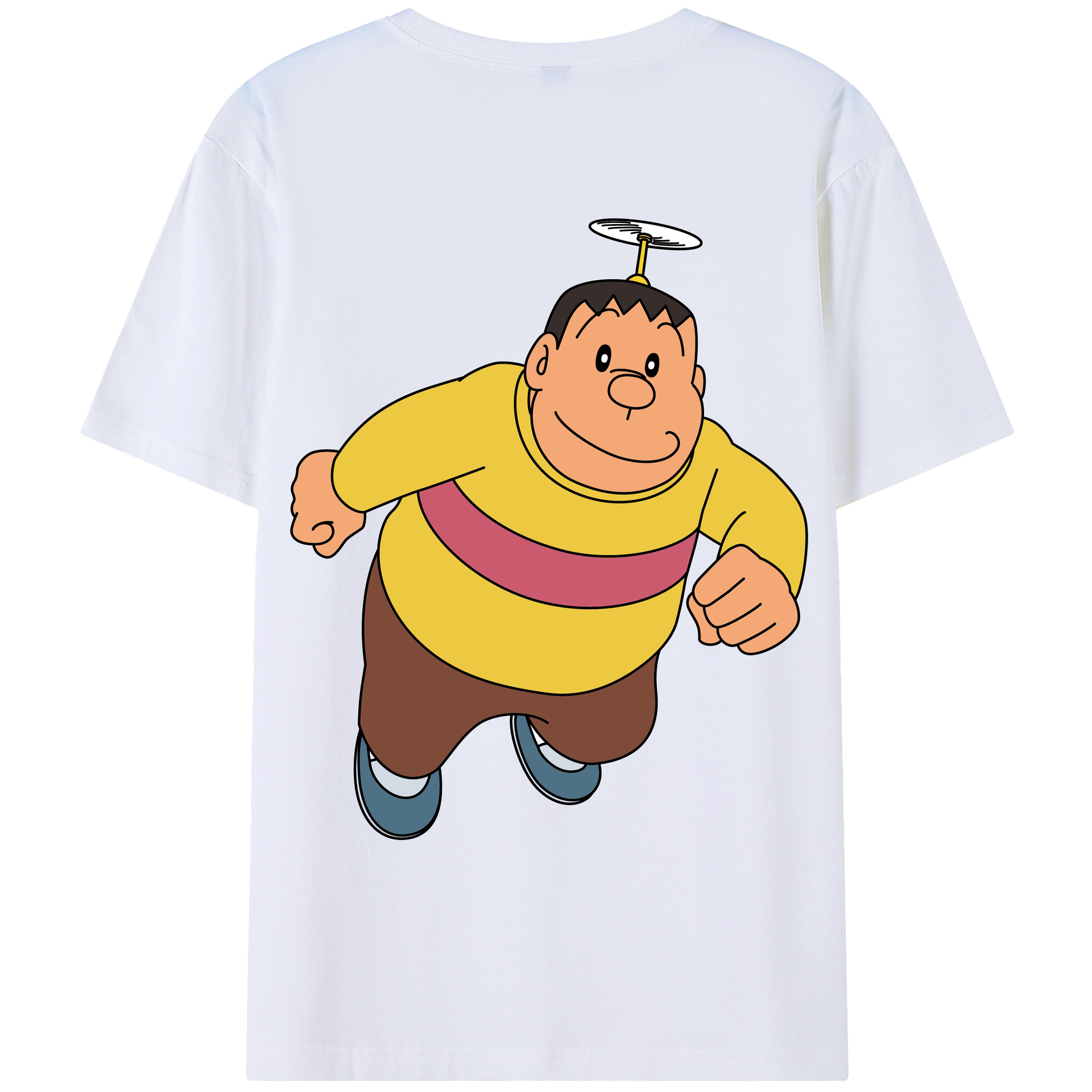 （画像用） ドラえもん 剛田武 Doraemon Gouta Takeshi レディース半袖Tシャツ(バックプリント)