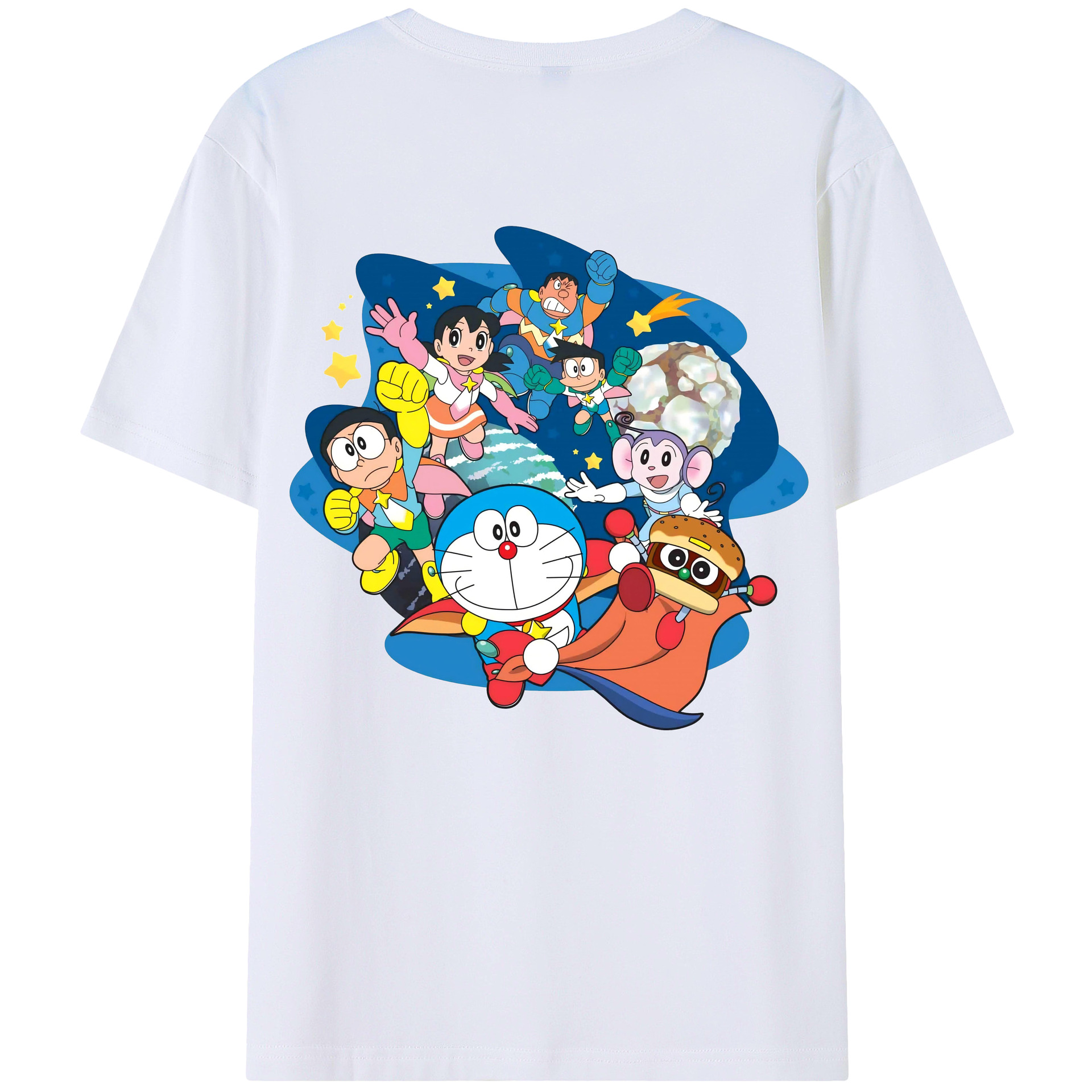 （画像用） ドラえもん Doraemon レディース半袖Tシャツ(バックプリント)
