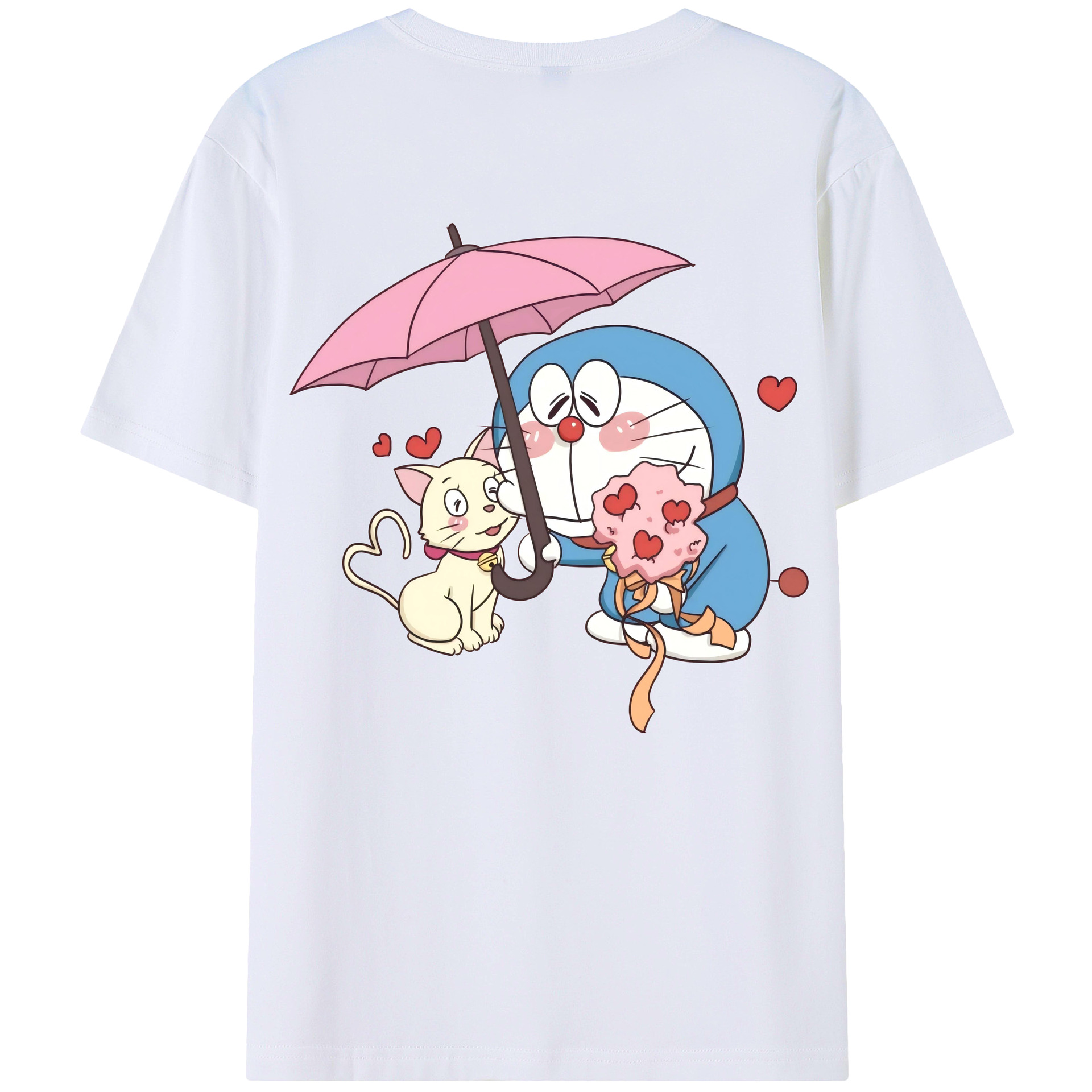 （画像用） ドラえもん Doraemon レディース半袖Tシャツ(バックプリント)