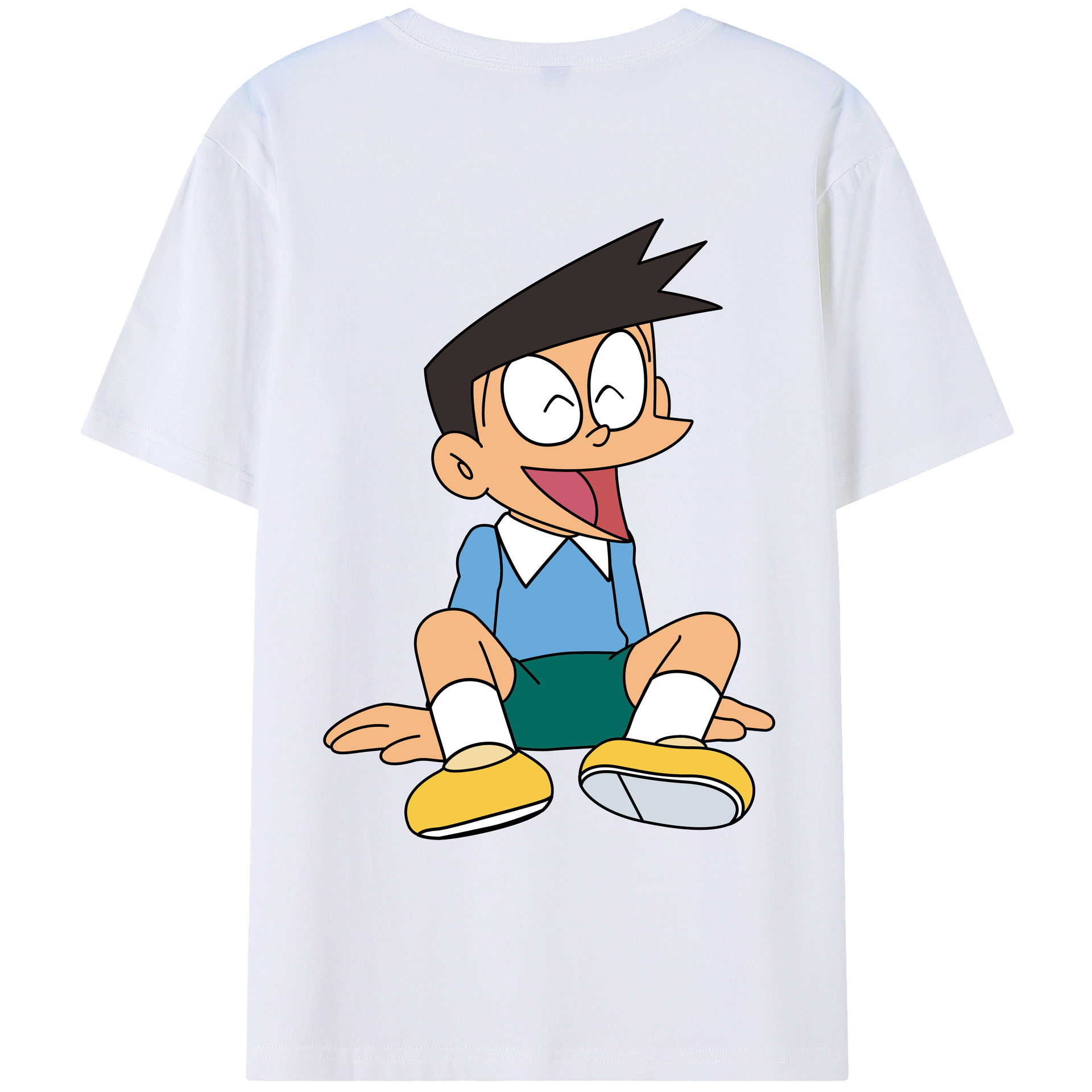 （画像用） ドラえもん 骨川 スネ夫 Doraemon Honekawa Suneo レディース半袖Tシャツ(バックプリント)