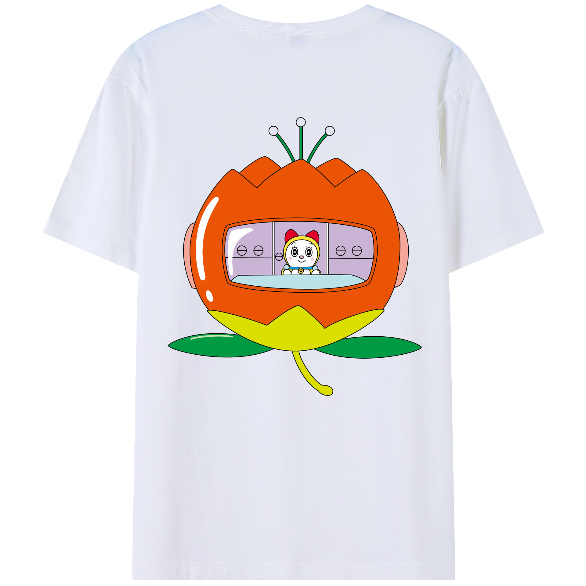 （画像用） ドラえもん ドラミ Doraemon Dorami レディース半袖Tシャツ(バックプリント)