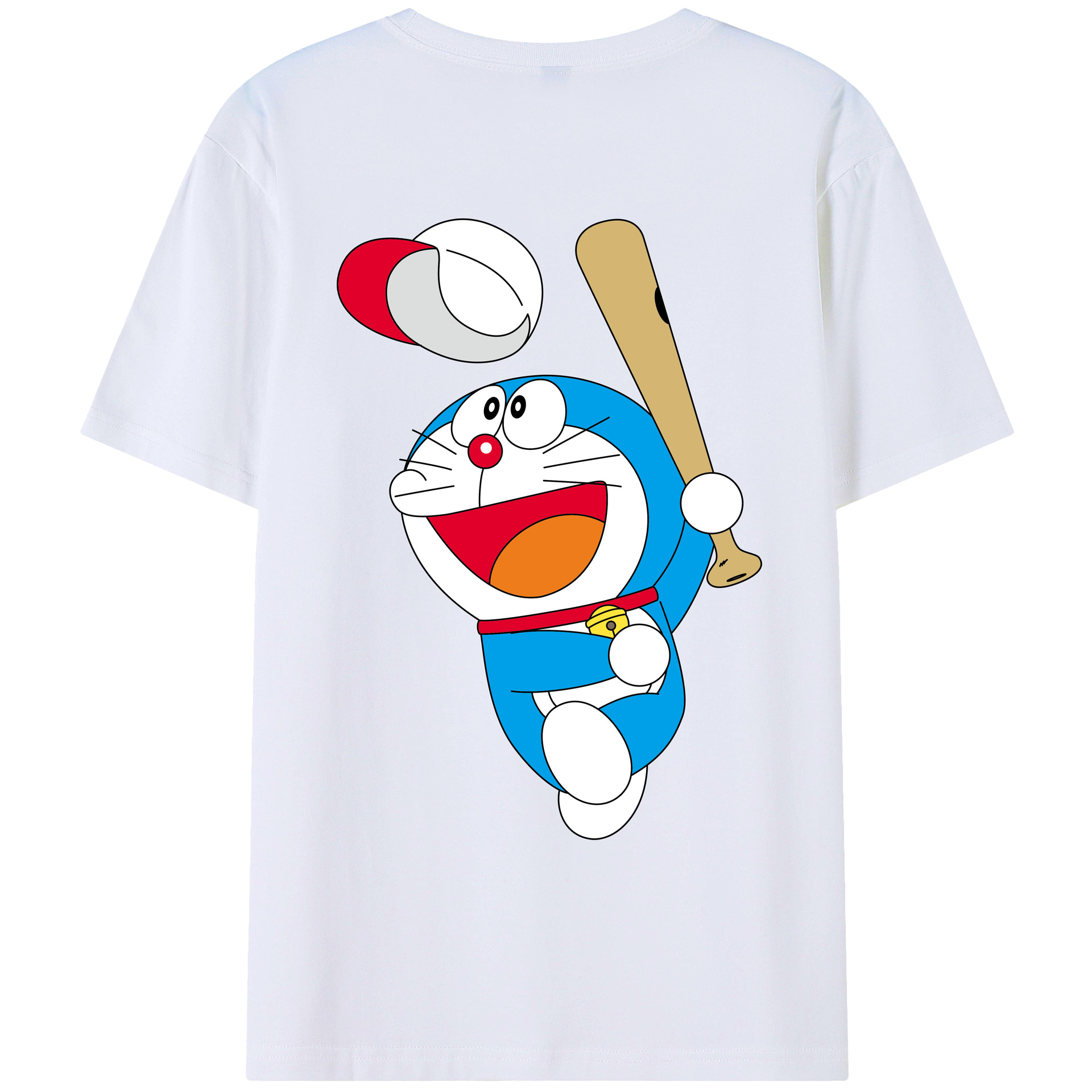 （画像用） ドラえもん Doraemon レディース半袖Tシャツ(バックプリント)