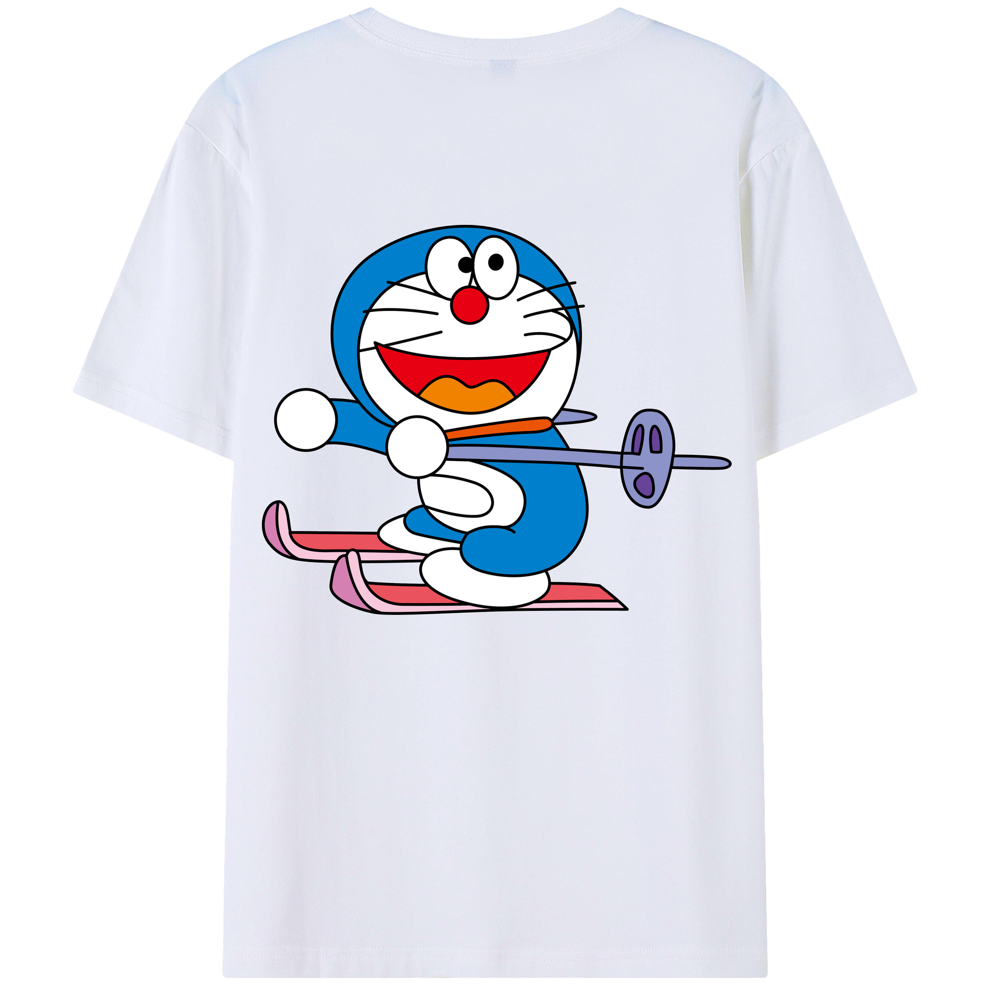 （画像用） ドラえもん Doraemon レディース半袖Tシャツ(バックプリント)