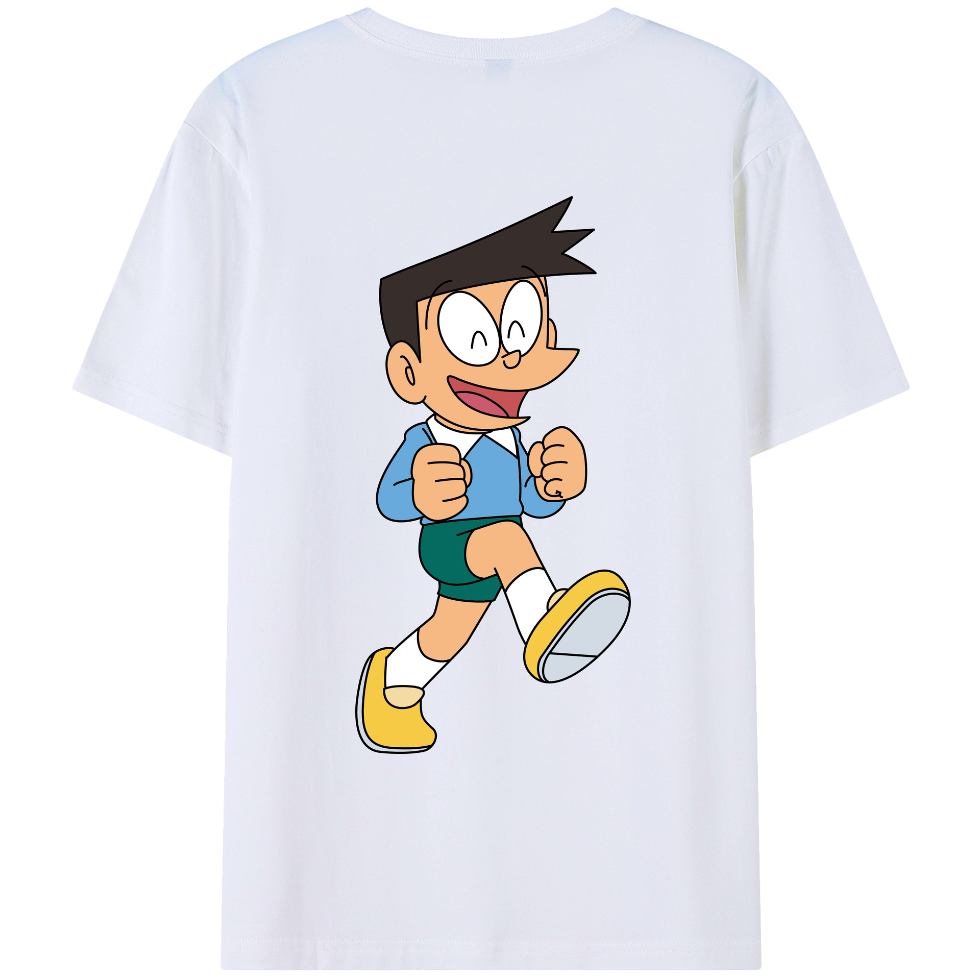 （画像用） ドラえもん 骨川 スネ夫 Doraemon Honekawa Suneo レディース半袖Tシャツ(バックプリント)