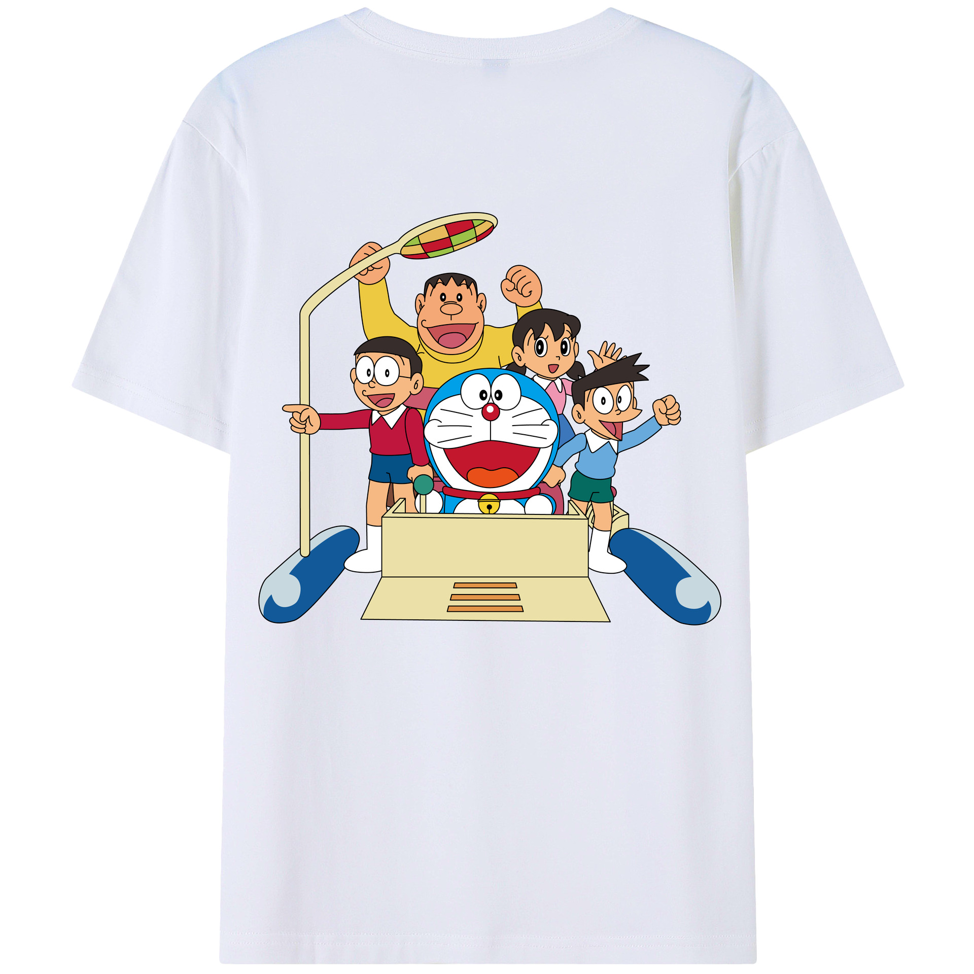 （画像用） ドラえもん 骨川 スネ夫 Doraemon Honekawa Suneo レディース半袖Tシャツ(バックプリント)