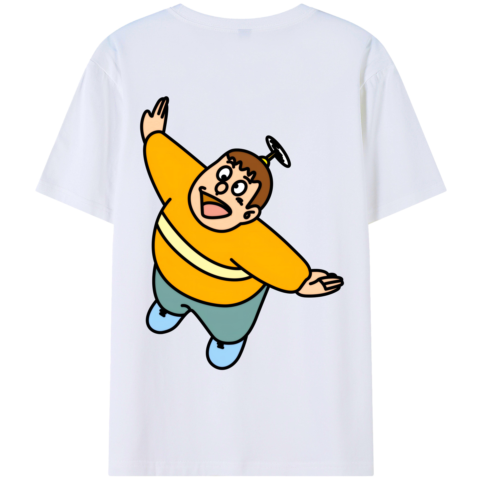 （画像用） ドラえもん 剛田武 Doraemon Gouta Takeshi レディース半袖Tシャツ(バックプリント)