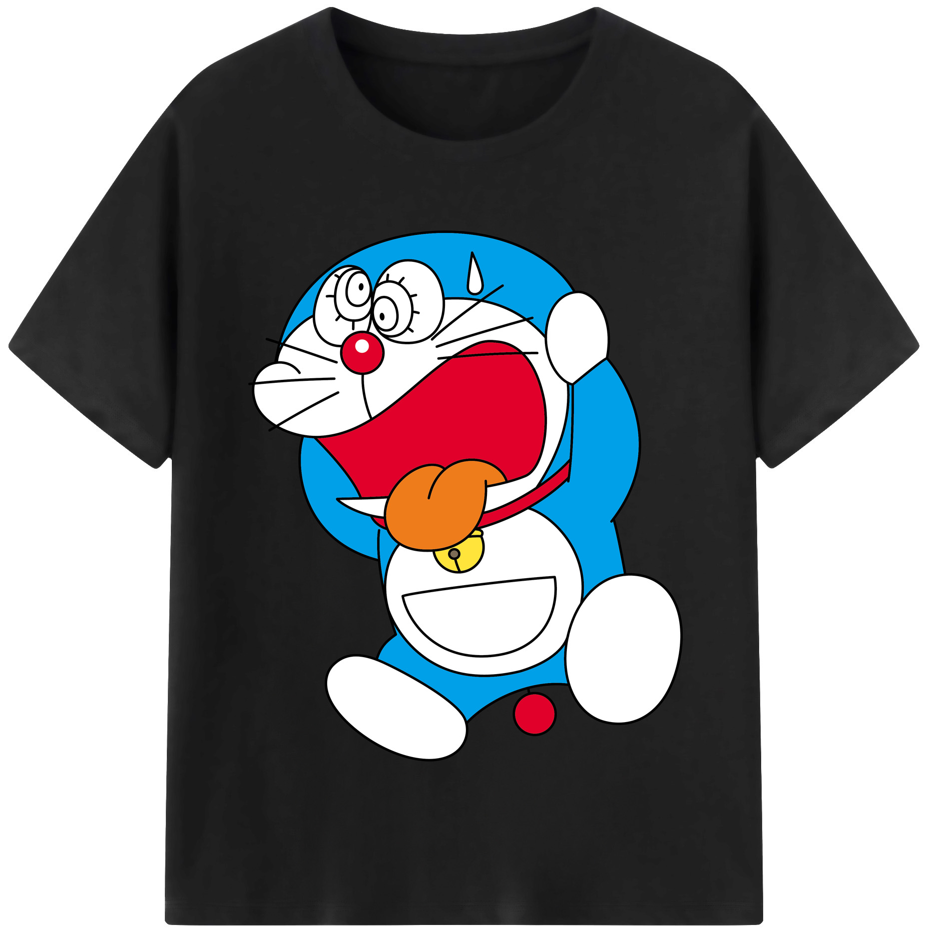 （画像用） ドラえもん Doraemon レディースカジュアルプリントTシャツ（綿100％）