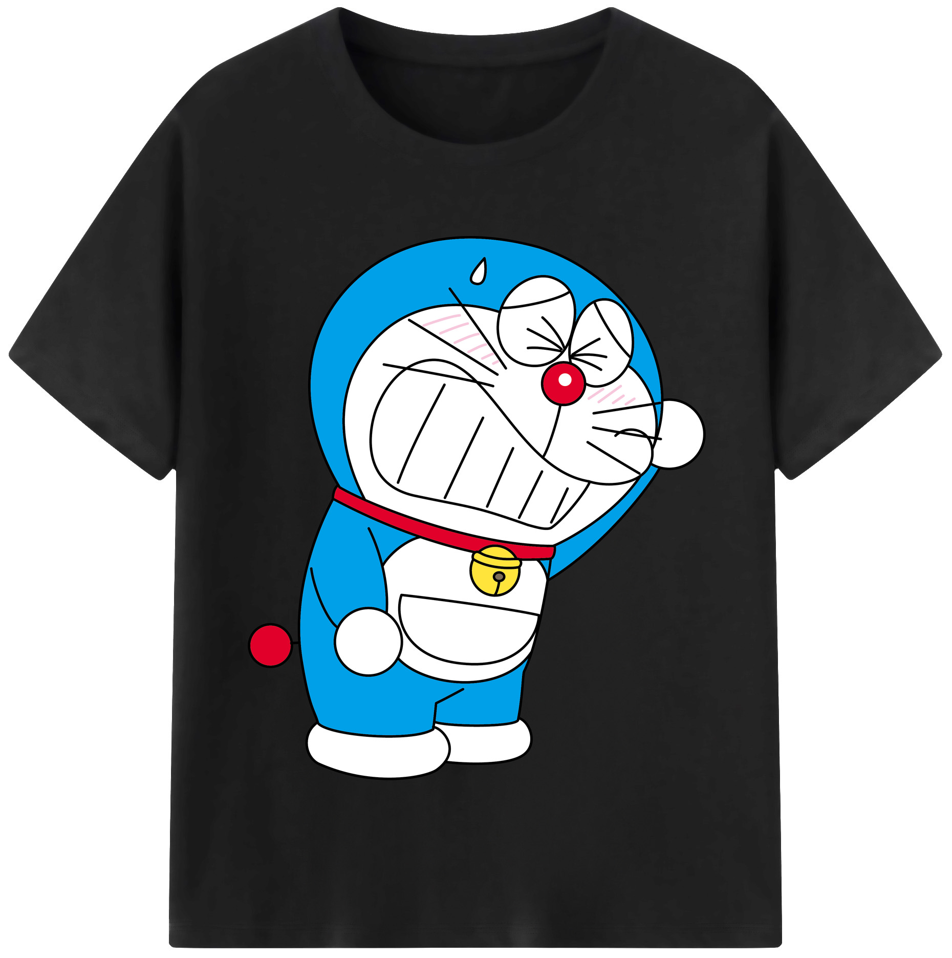 （画像用） ドラえもん Doraemon レディースカジュアルプリントTシャツ（綿100％）