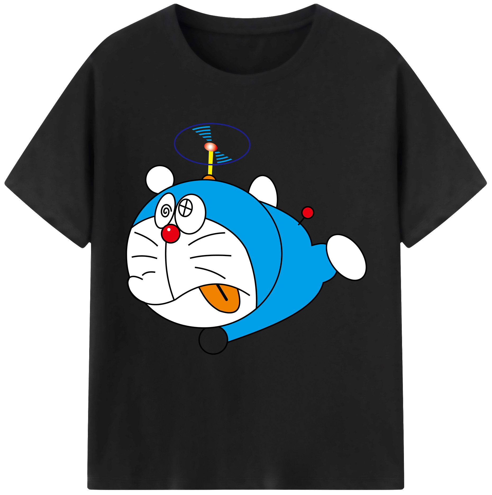 （画像用） ドラえもん Doraemon レディースカジュアルプリントTシャツ（綿100％）