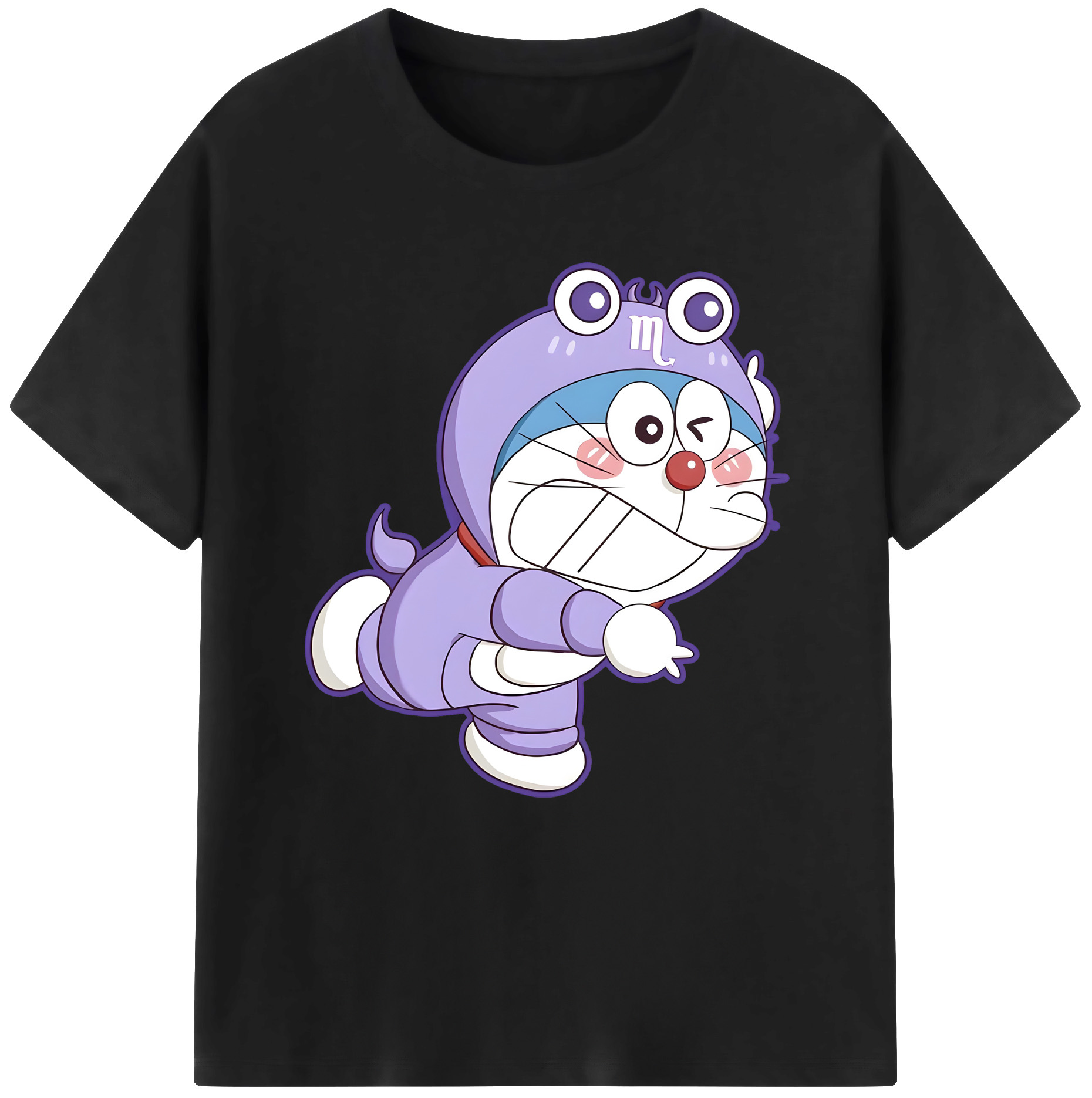 （画像用） ドラえもん Doraemon レディースカジュアルプリントTシャツ（綿100％）