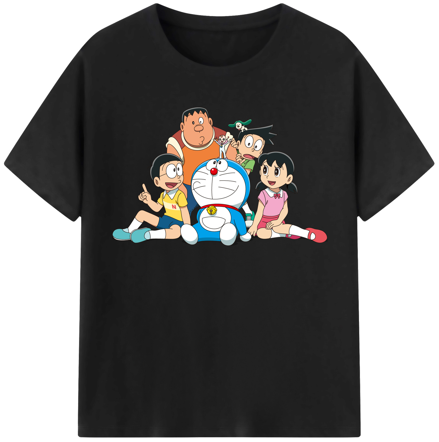 （画像用） ドラえもん Doraemon レディースカジュアルプリントTシャツ（綿100％）