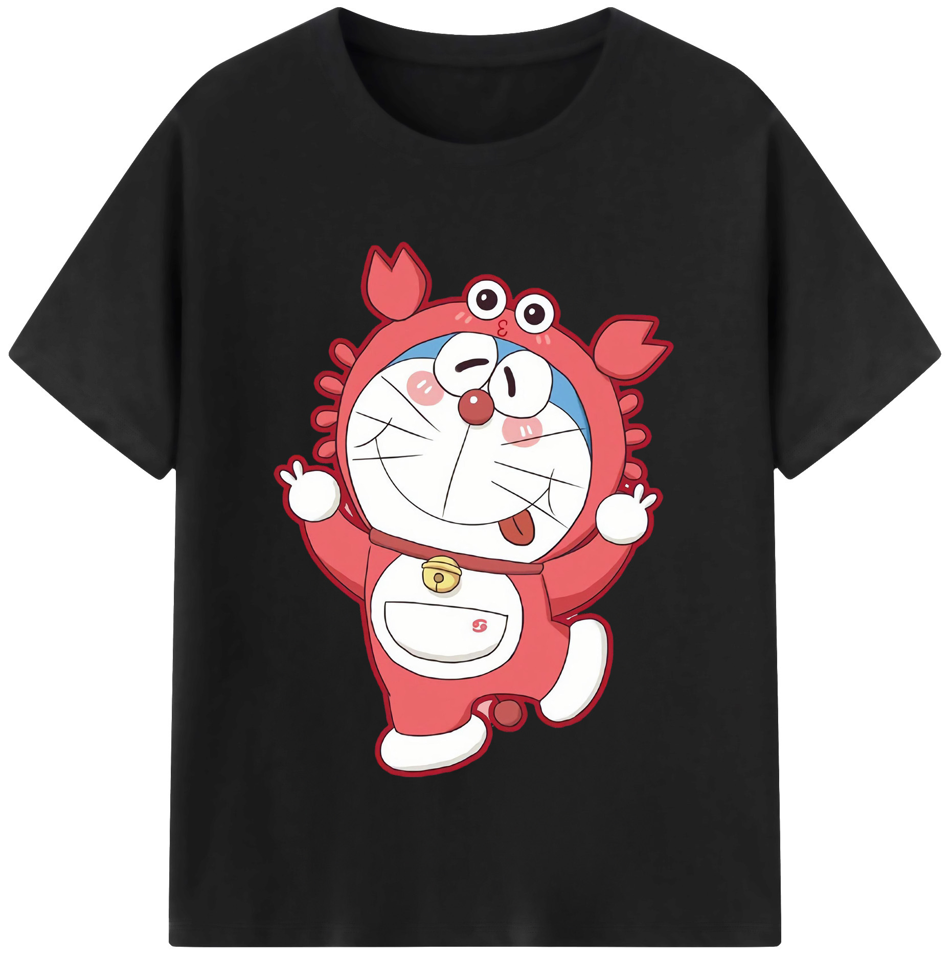 （画像用） ドラえもん Doraemon レディースカジュアルプリントTシャツ（綿100％）