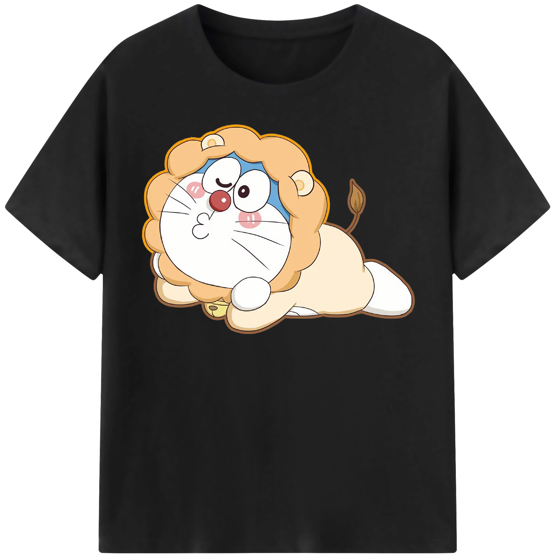 （画像用） ドラえもん Doraemon レディースカジュアルプリントTシャツ（綿100％）