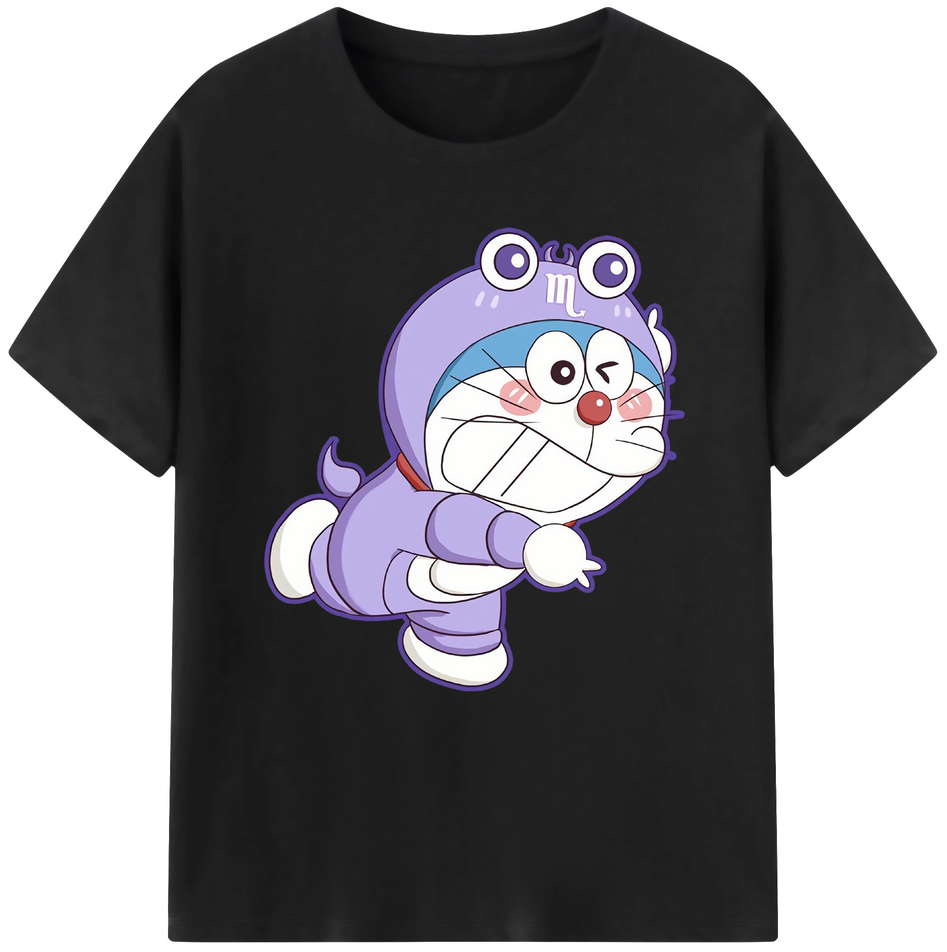 （画像用） ドラえもん Doraemon レディースカジュアルプリントTシャツ（綿100％）