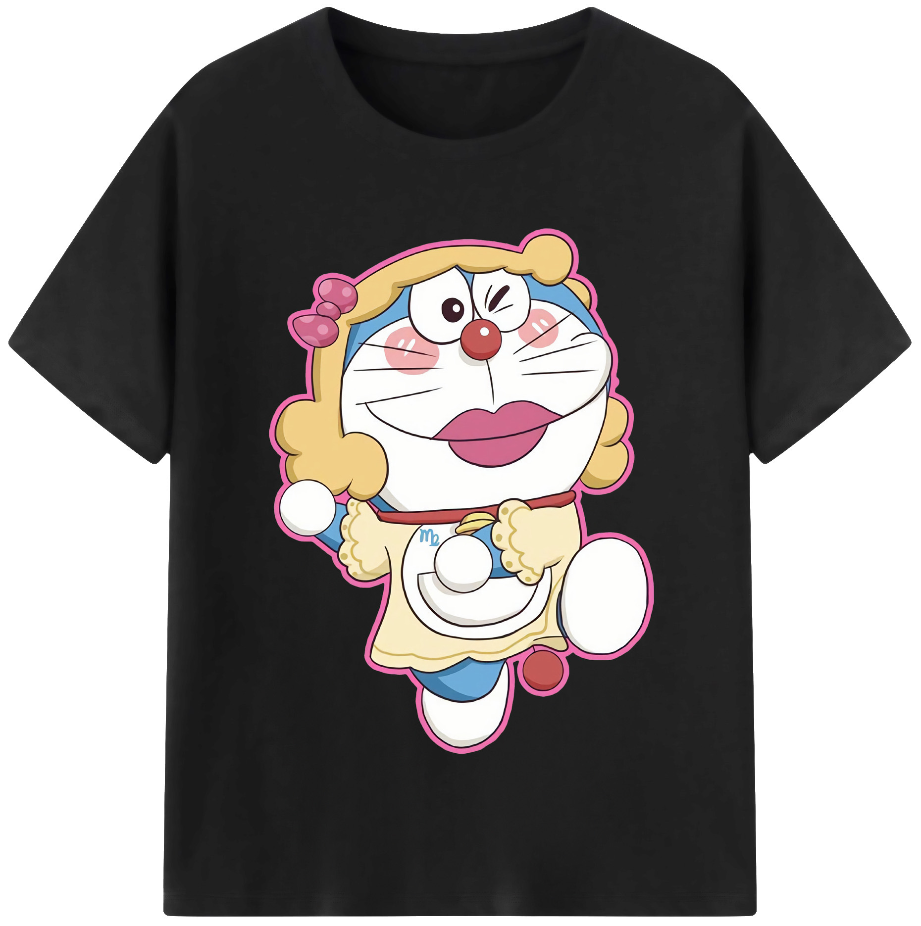 （画像用） ドラえもん Doraemon レディースカジュアルプリントTシャツ（綿100％）
