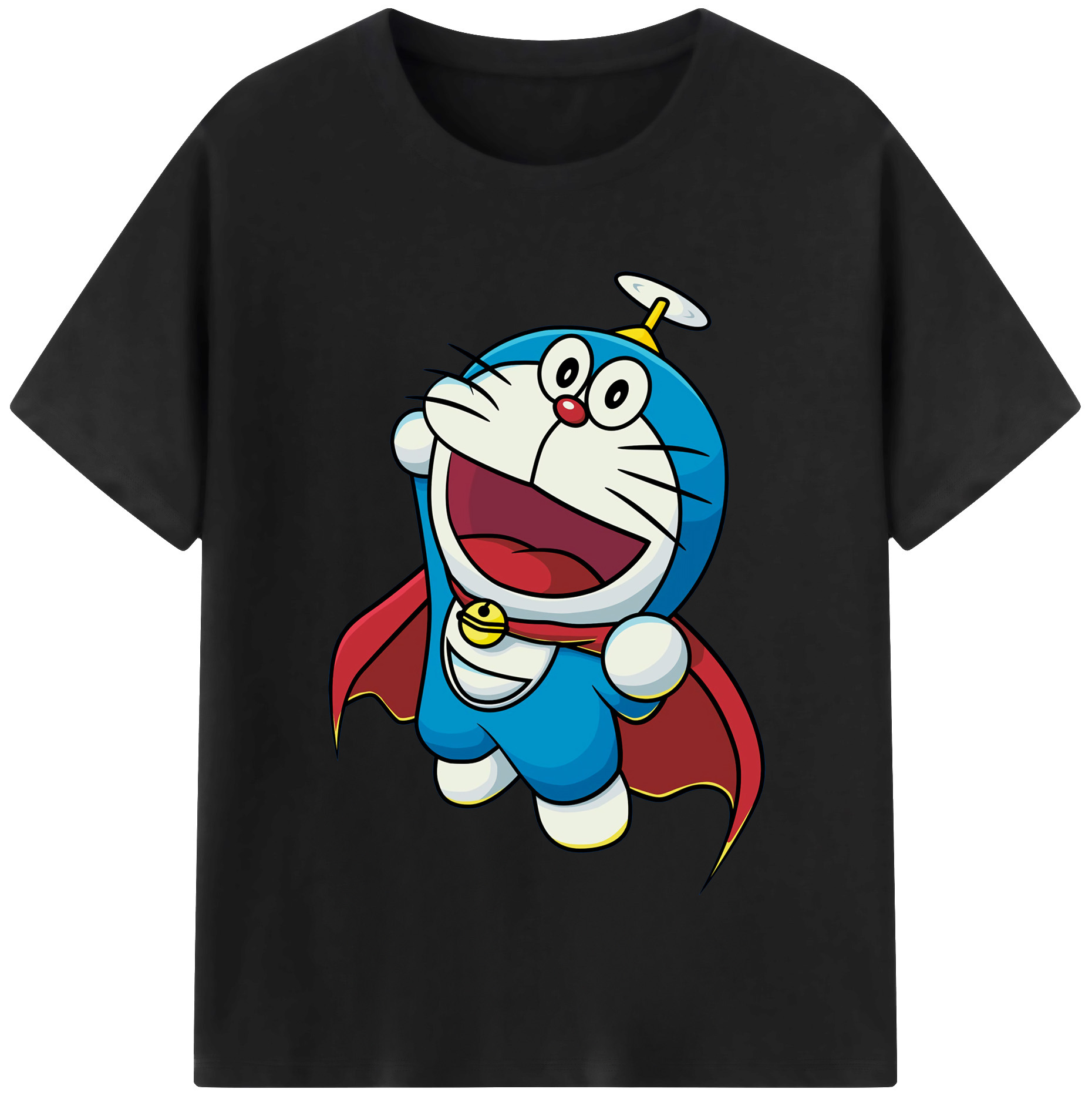 （画像用） ドラえもん Doraemon レディースカジュアルプリントTシャツ（綿100％）