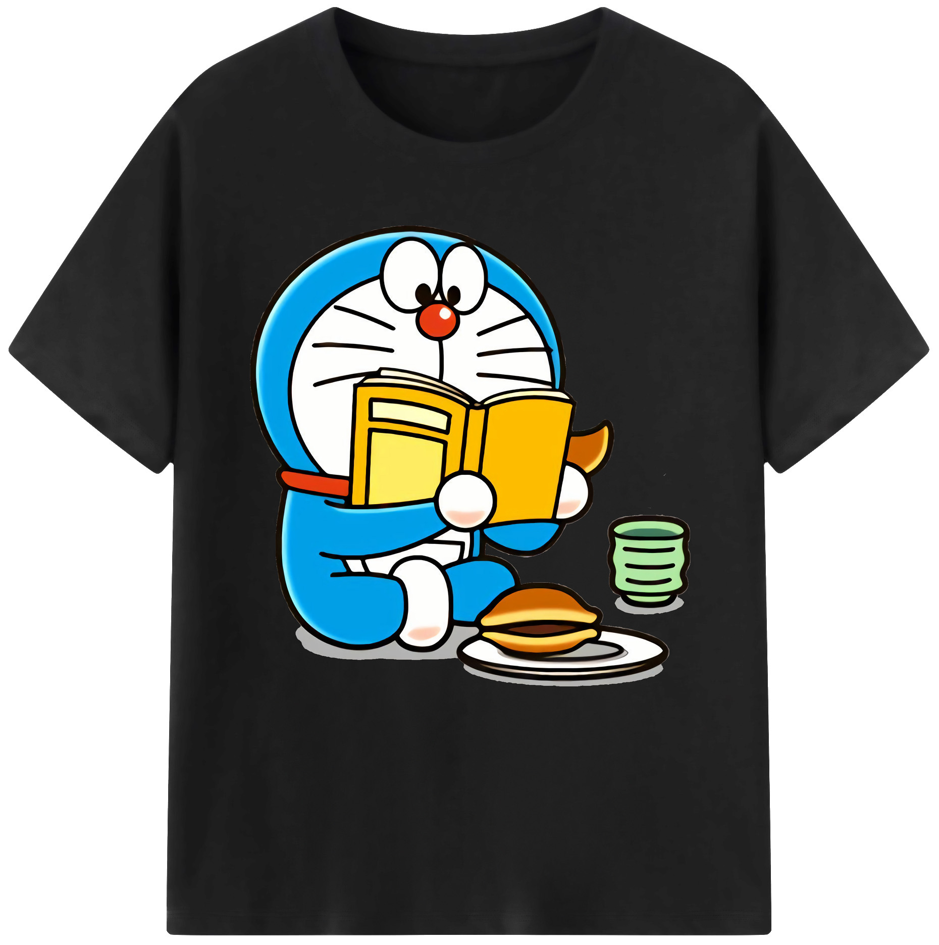 （画像用） ドラえもん Doraemon レディースカジュアルプリントTシャツ（綿100％）