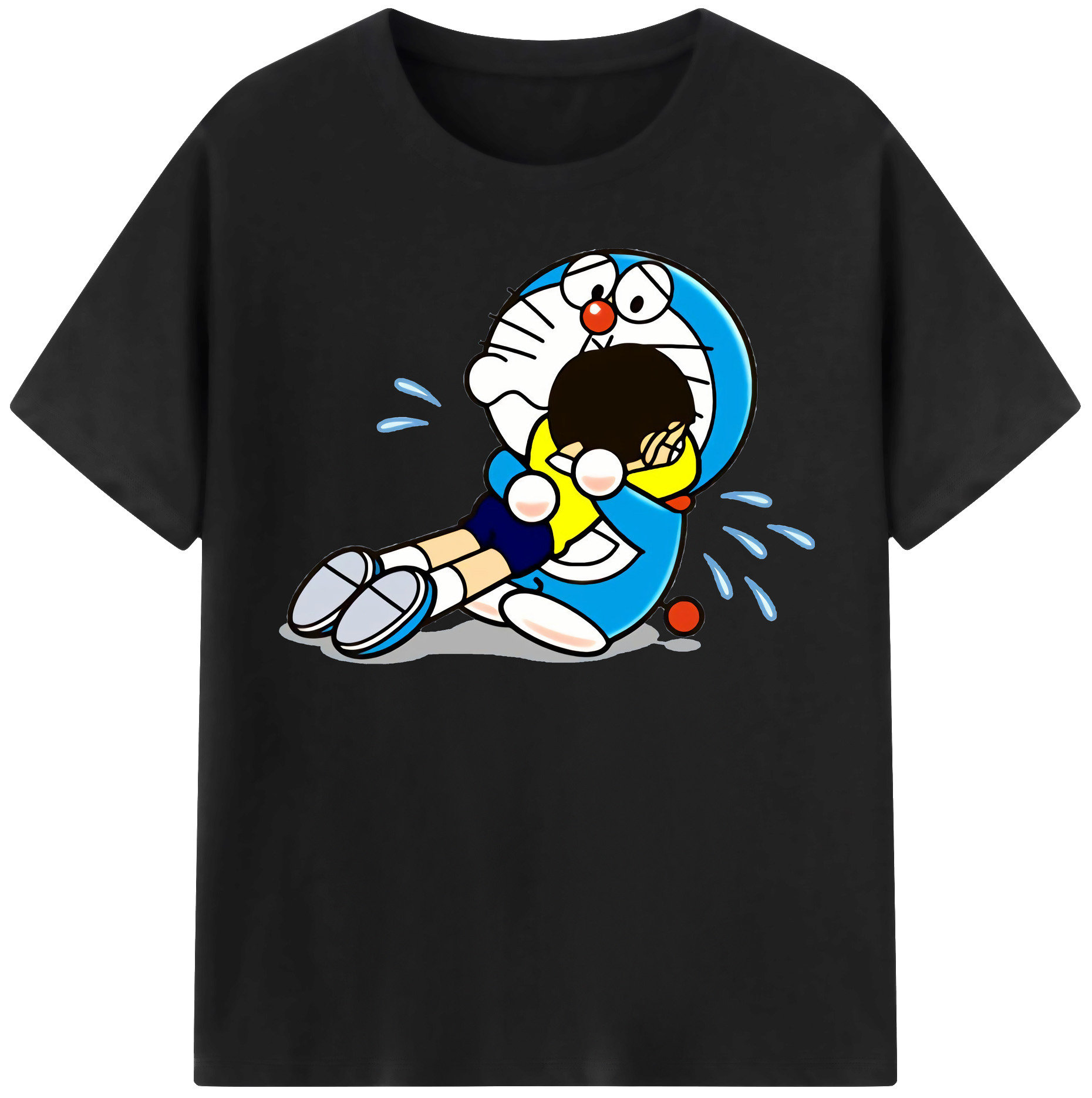 （画像用） ドラえもん Doraemon レディースカジュアルプリントTシャツ（綿100％）