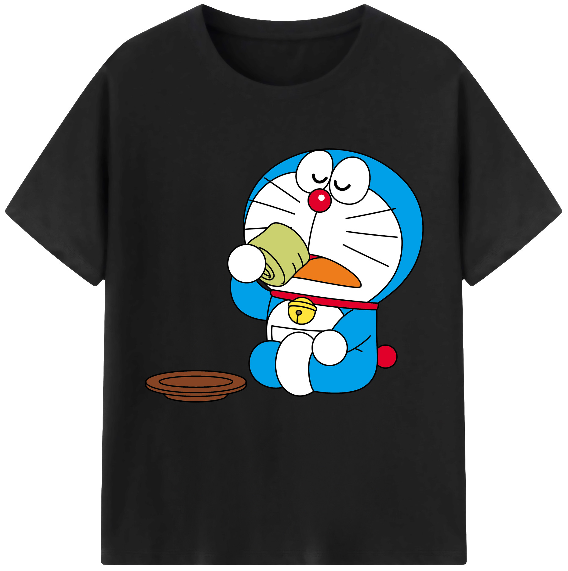 （画像用） ドラえもん Doraemon レディースカジュアルプリントTシャツ（綿100％）