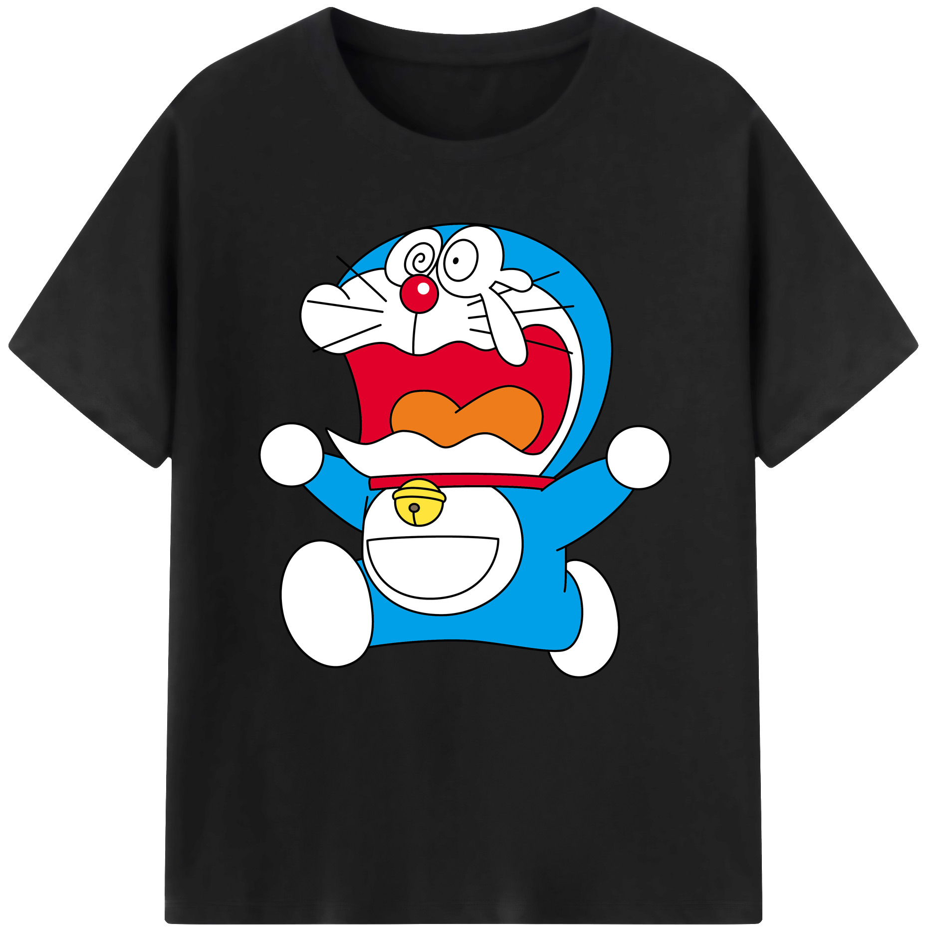 （画像用） ドラえもん Doraemon レディースカジュアルプリントTシャツ（綿100％）