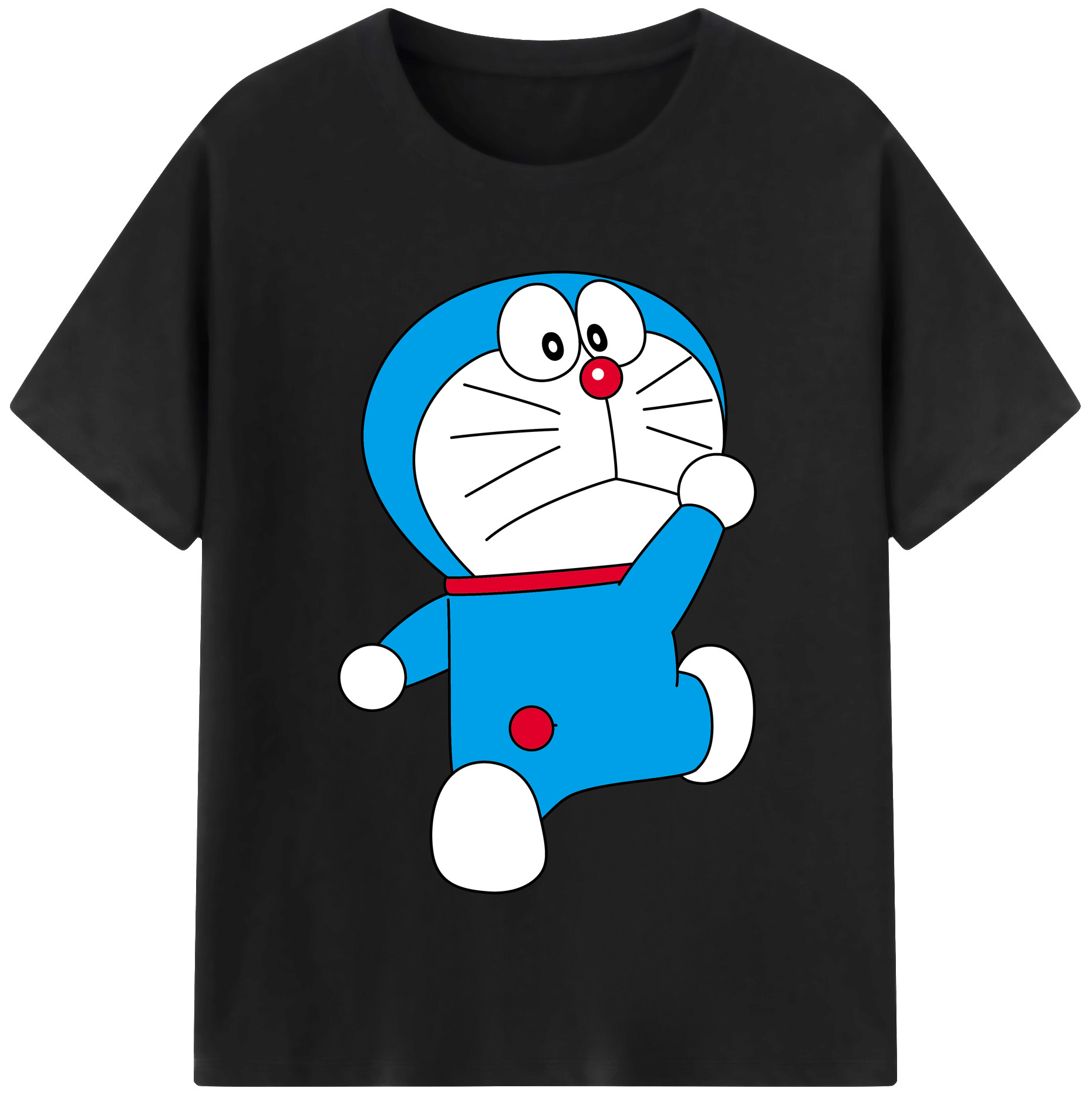 （画像用） ドラえもん Doraemon レディースカジュアルプリントTシャツ（綿100％）