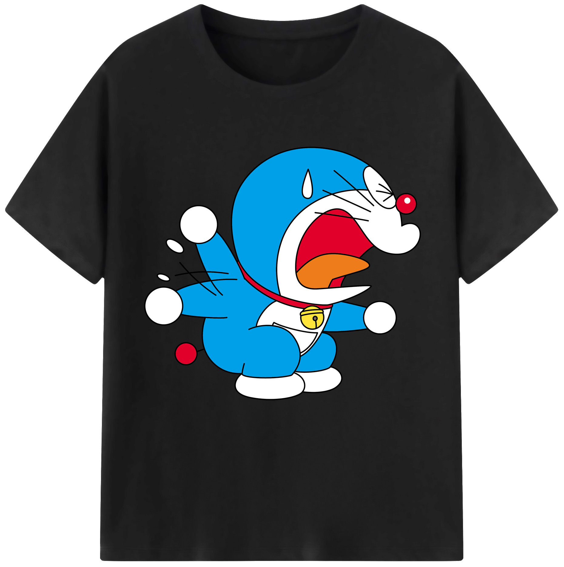 （画像用） ドラえもん Doraemon レディースカジュアルプリントTシャツ（綿100％）
