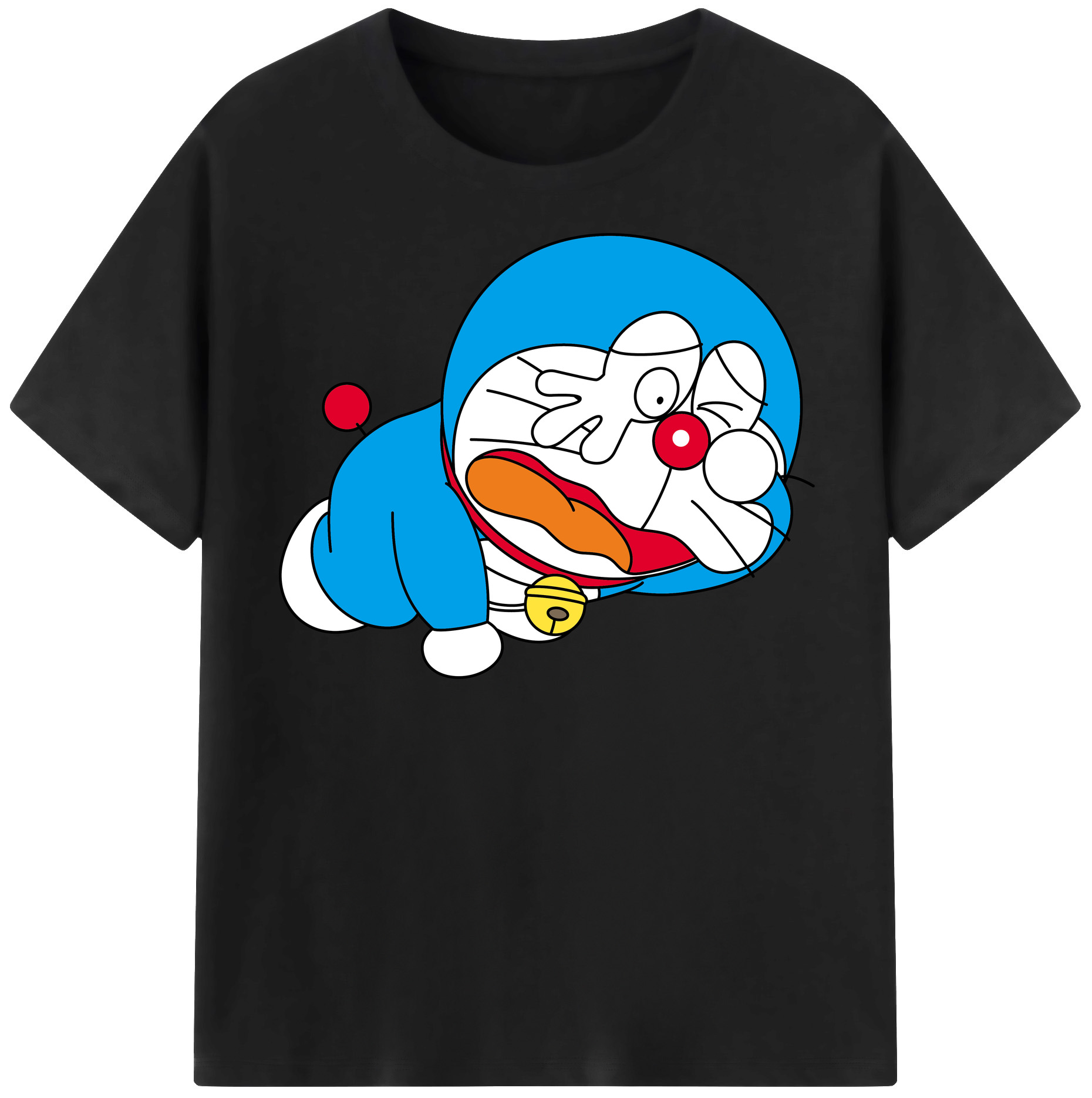 （画像用） ドラえもん Doraemon レディースカジュアルプリントTシャツ（綿100％）