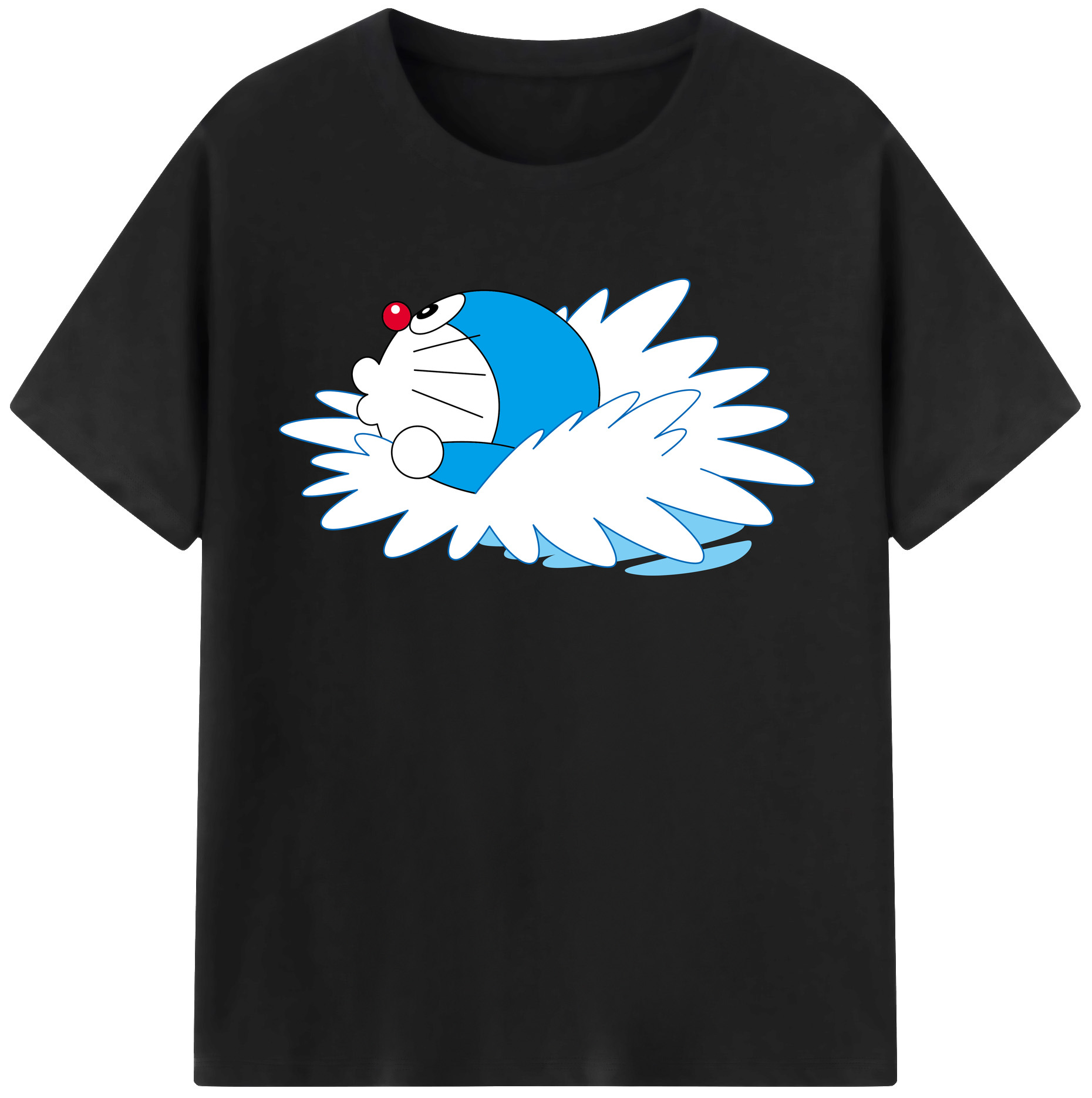 （画像用） ドラえもん Doraemon レディースカジュアルプリントTシャツ（綿100％）