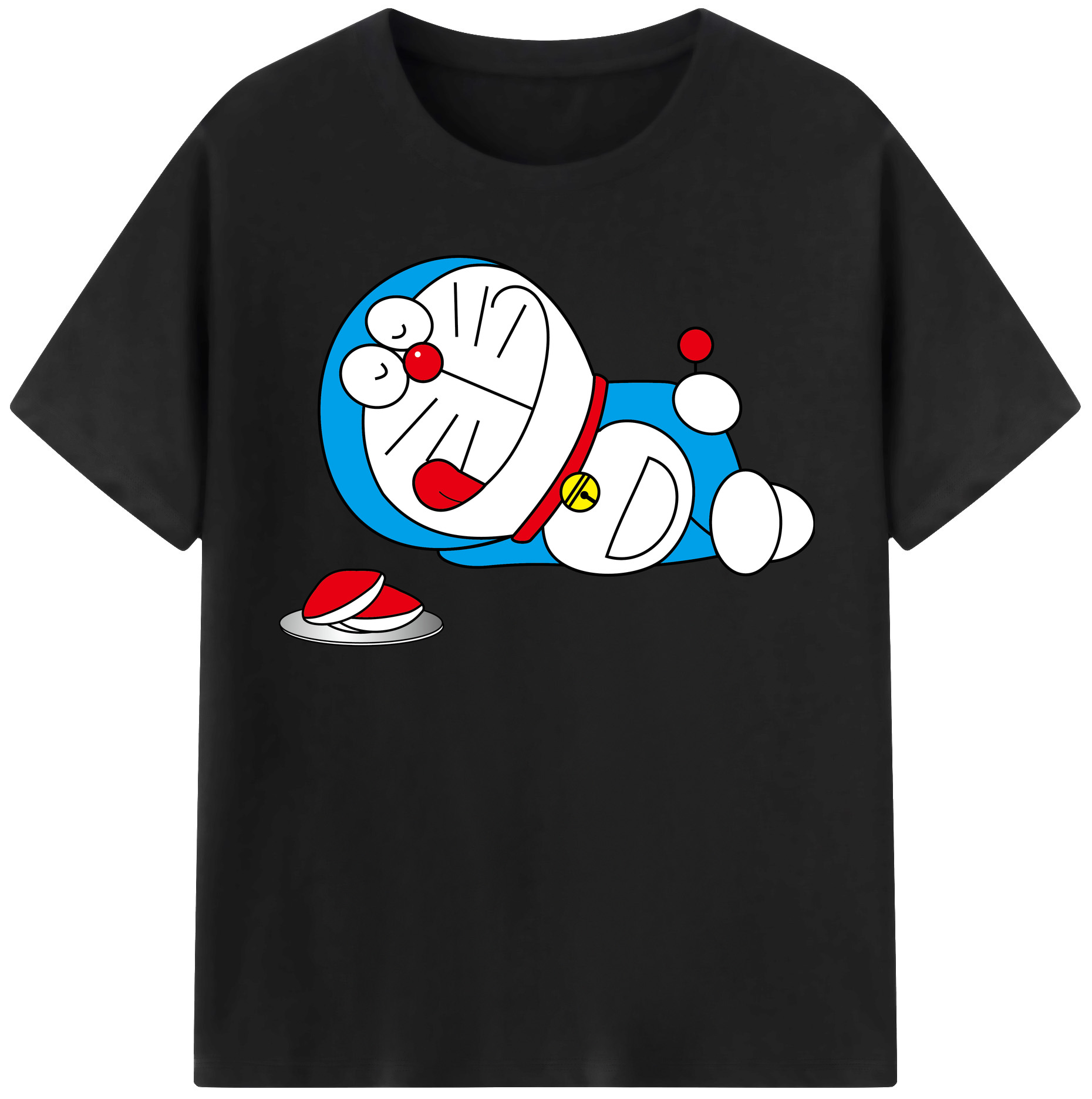 （画像用） ドラえもん Doraemon レディースカジュアルプリントTシャツ（綿100％）