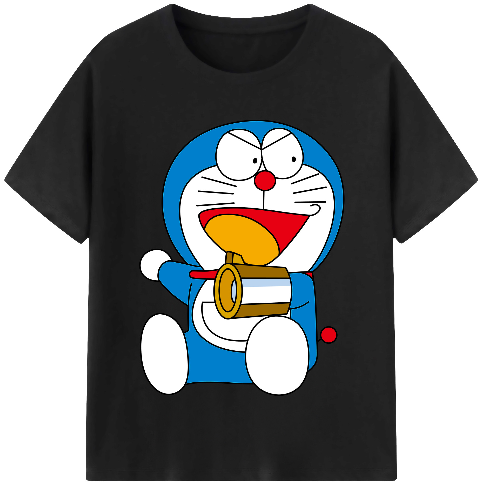 （画像用） ドラえもん Doraemon レディースカジュアルプリントTシャツ（綿100％）
