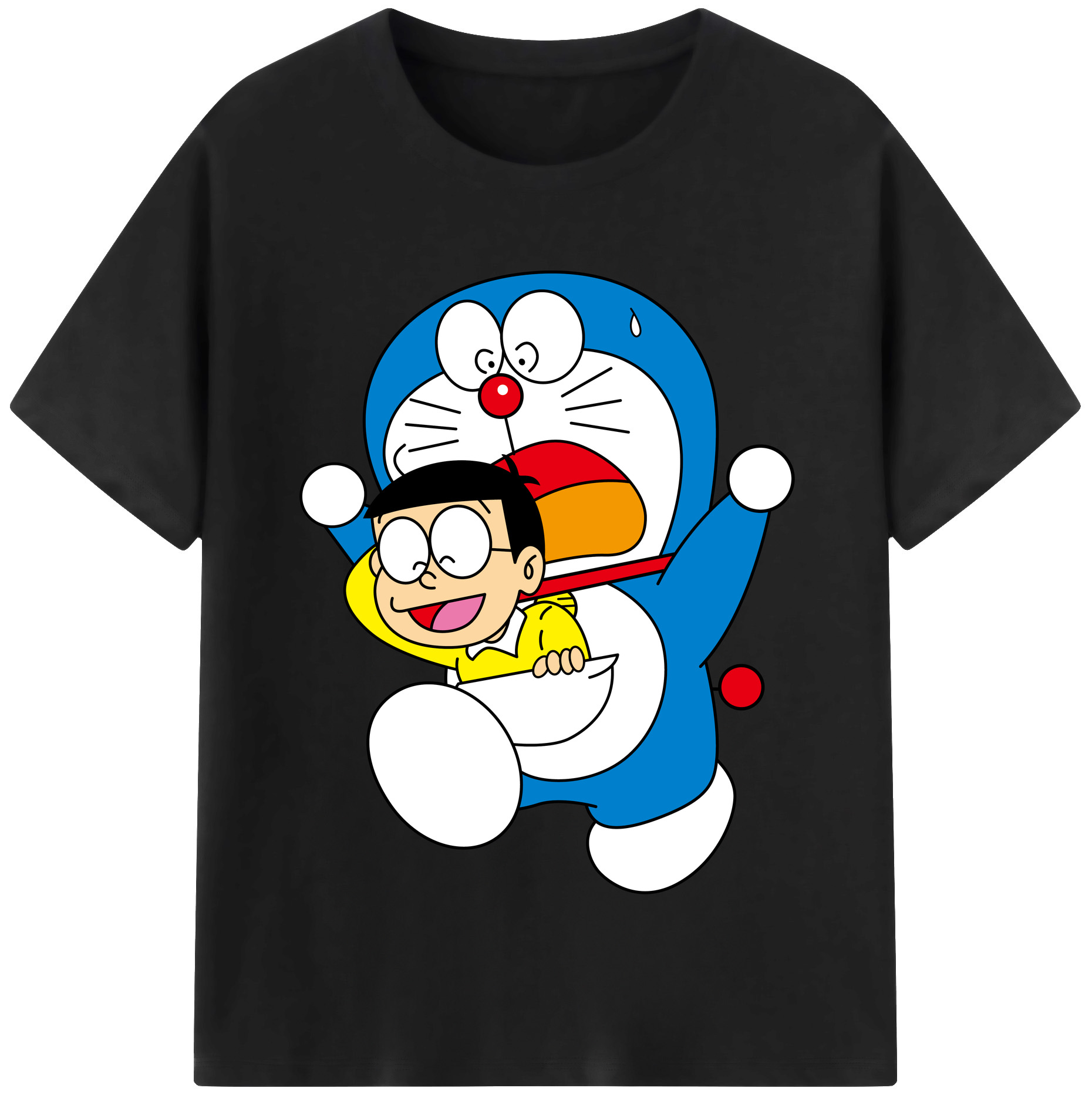 （画像用） ドラえもん Doraemon レディースカジュアルプリントTシャツ（綿100％）