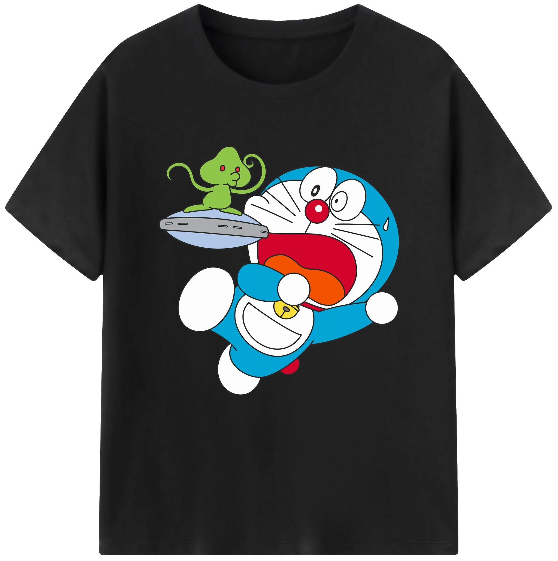 （画像用） ドラえもん Doraemon レディースカジュアルプリントTシャツ（綿100％）