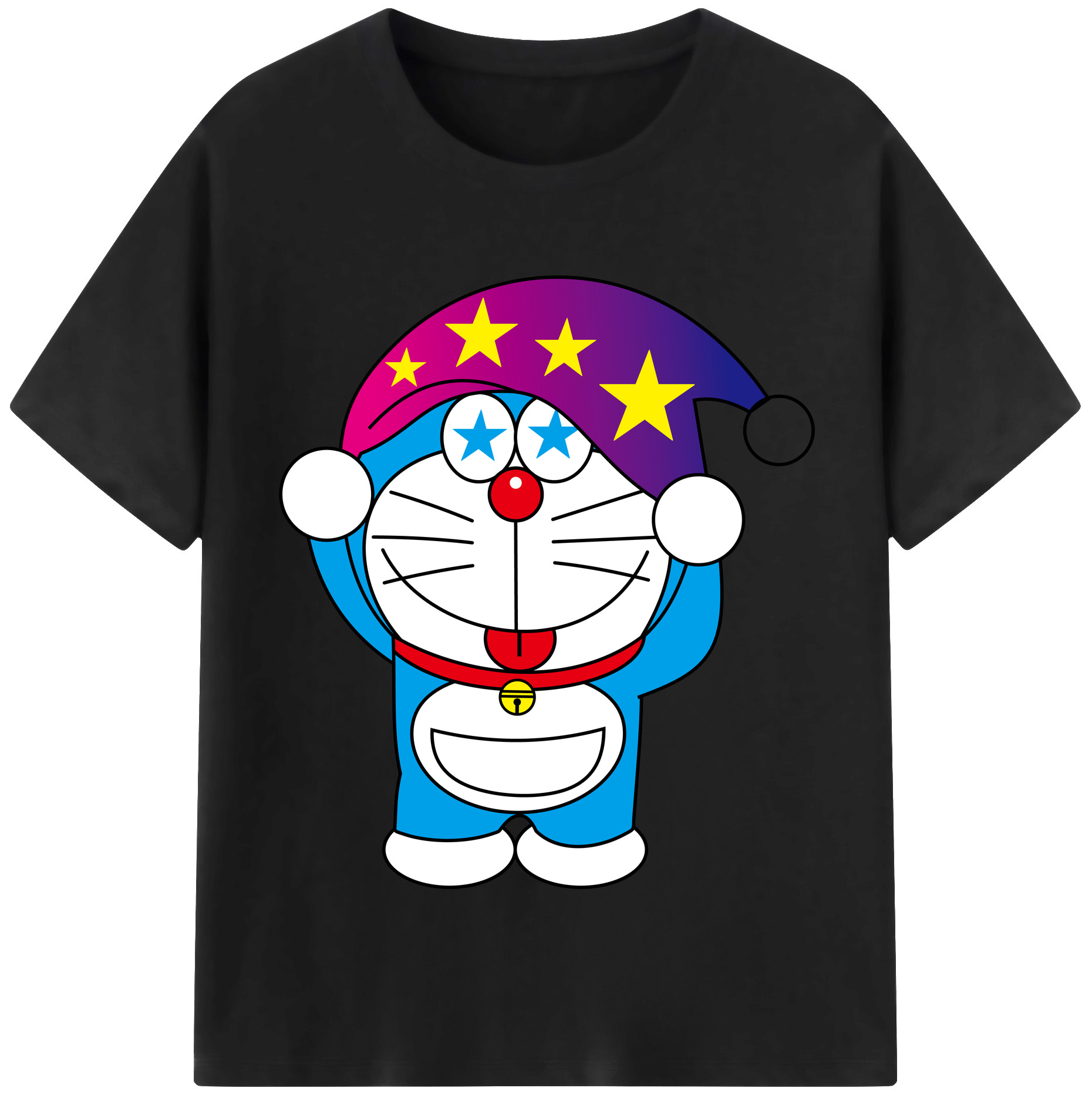 （画像用） ドラえもん Doraemon レディースカジュアルプリントTシャツ（綿100％）