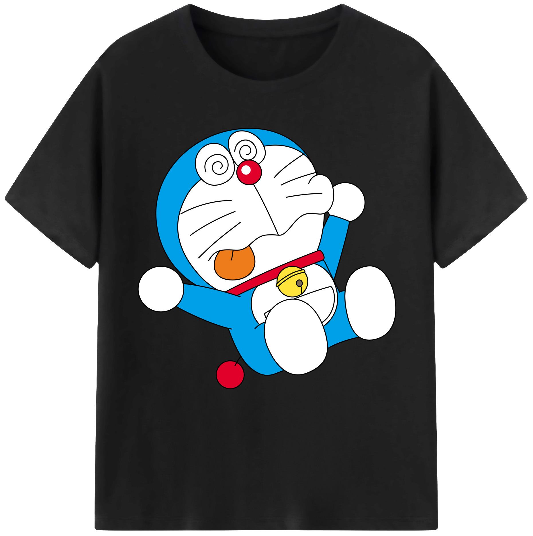 （画像用） ドラえもん Doraemon レディースカジュアルプリントTシャツ（綿100％）