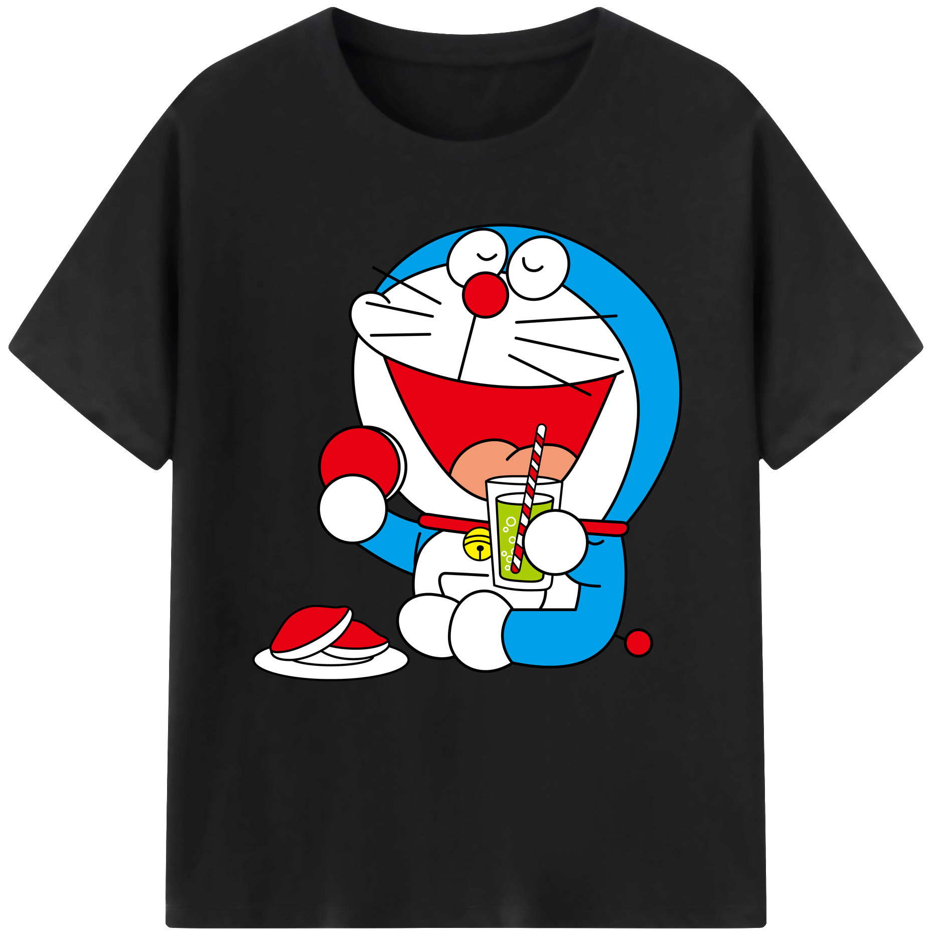 （画像用） ドラえもん Doraemon レディースカジュアルプリントTシャツ（綿100％）