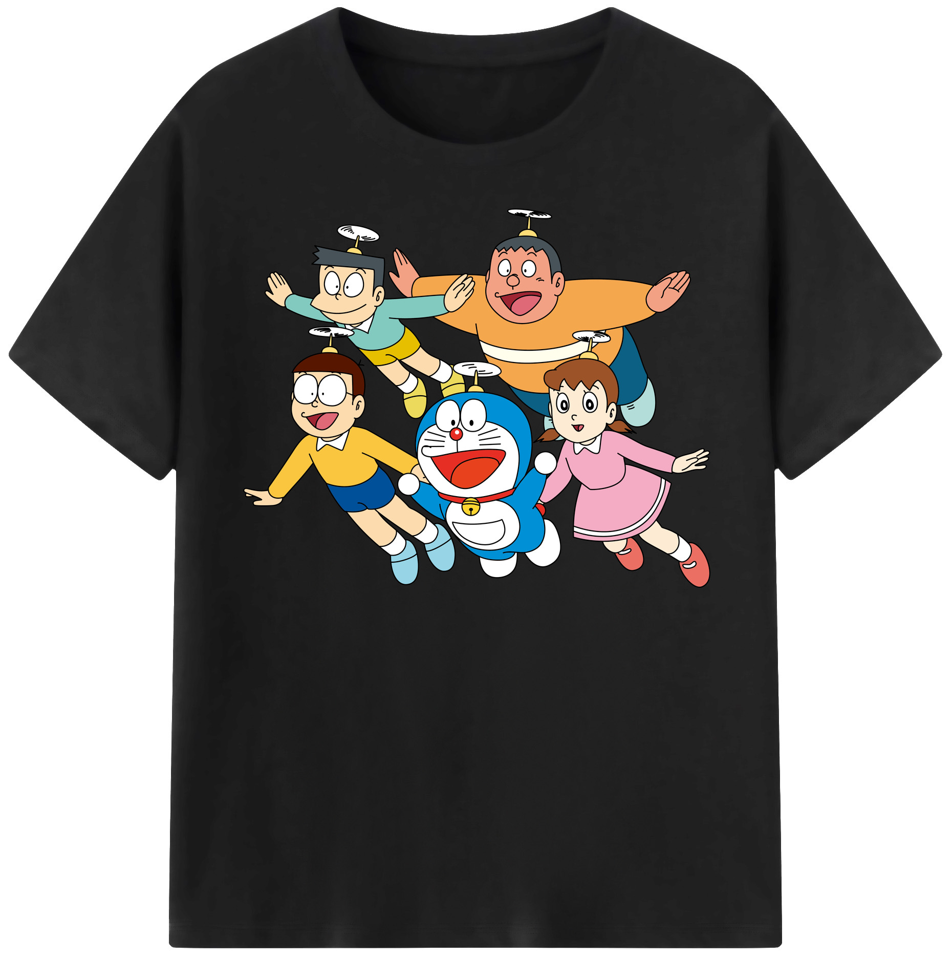 （画像用） ドラえもん 骨川 スネ夫 Doraemon Honekawa Suneo レディースカジュアルプリントTシャツ（綿100％）
