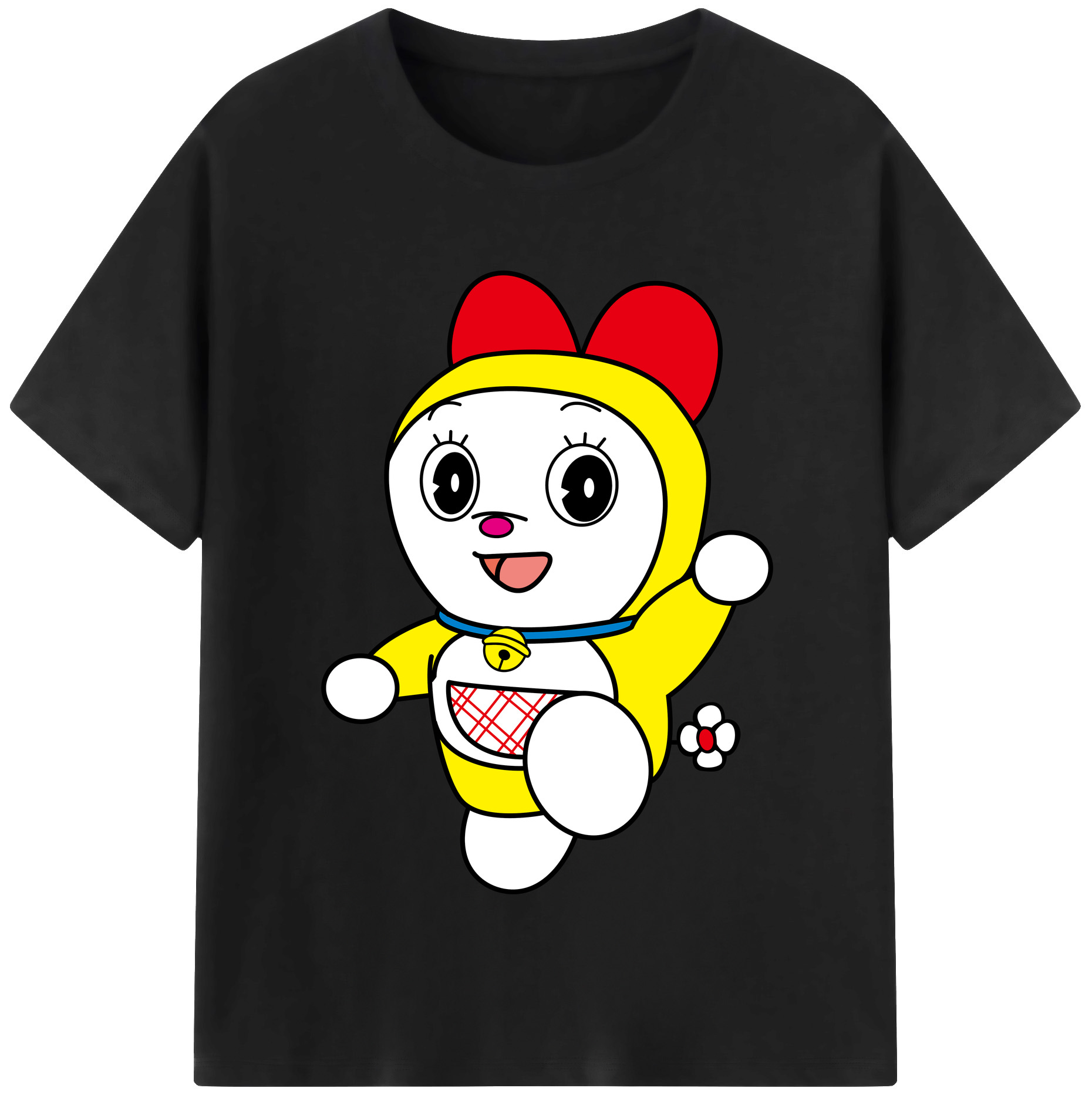 （画像用） ドラえもん ドラミ Doraemon Dorami レディースカジュアルプリントTシャツ（綿100％）